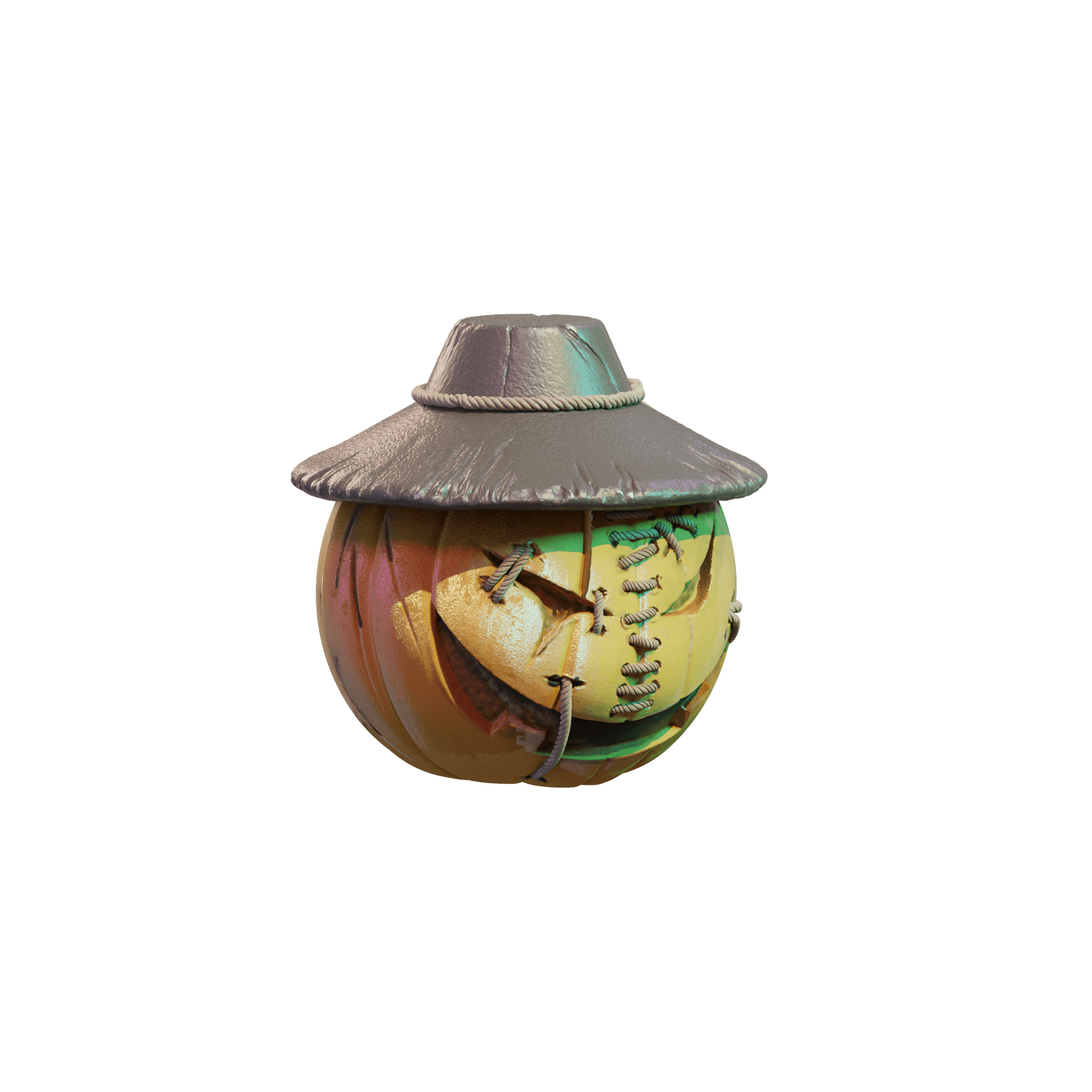 Scarecrow Pumpkin Head 3d model