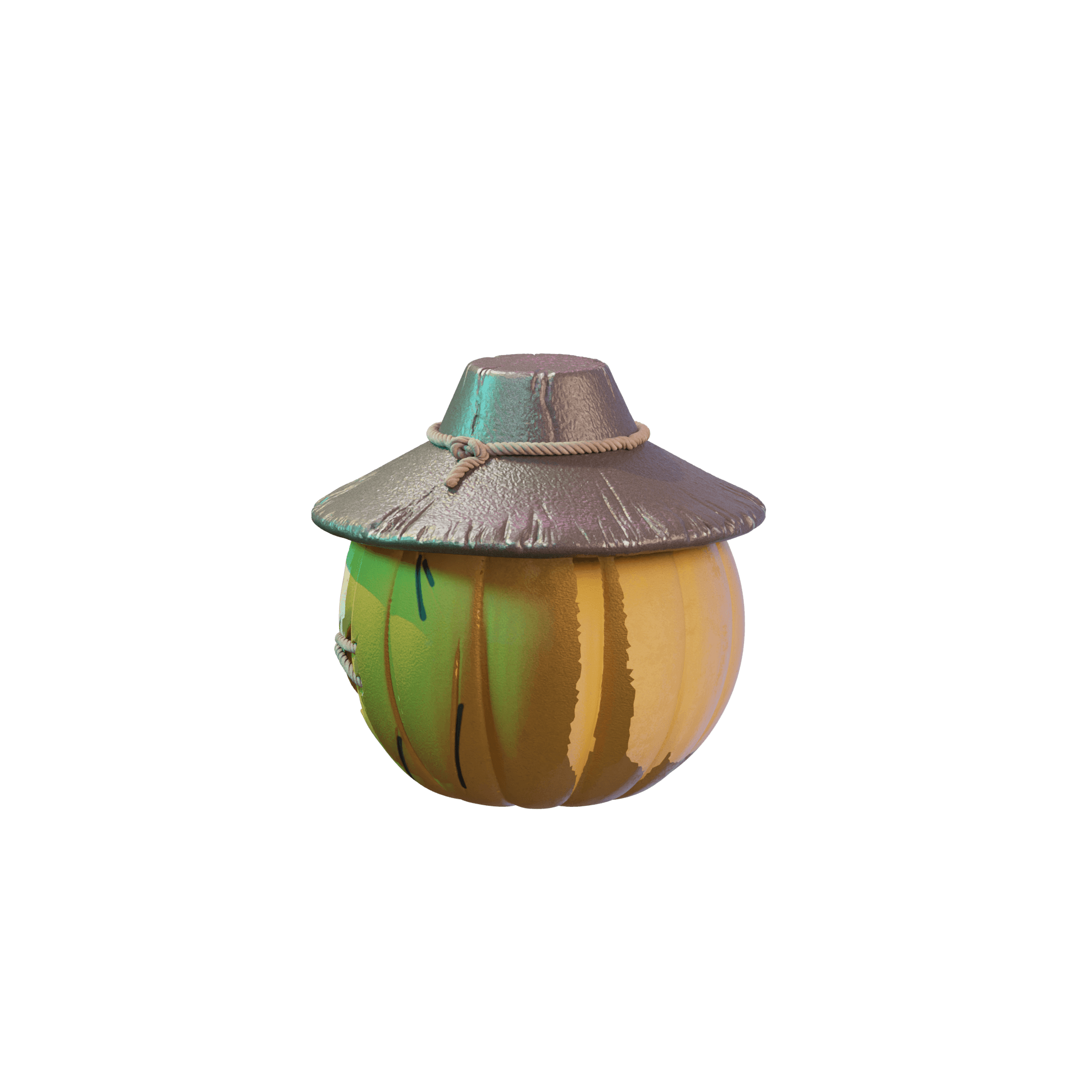 Scarecrow Pumpkin Head 3d model