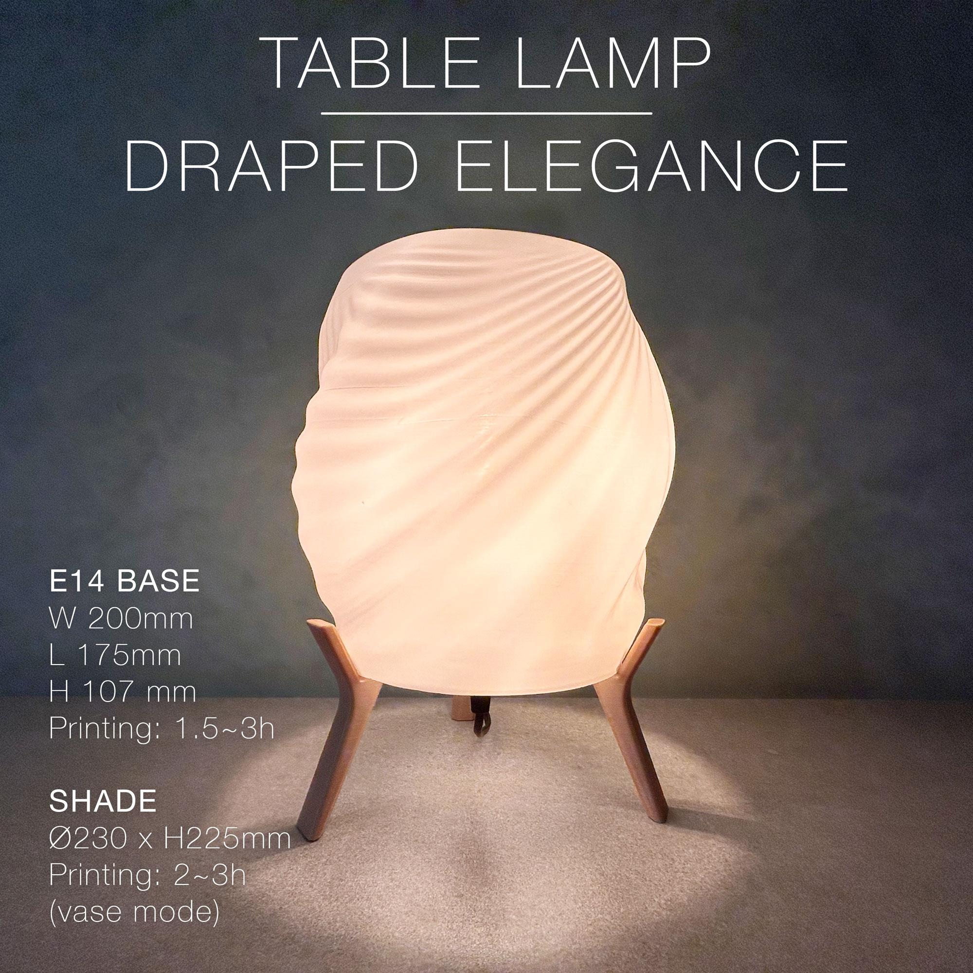 DRAPED ELEGANCE | Table Lamp 3d model