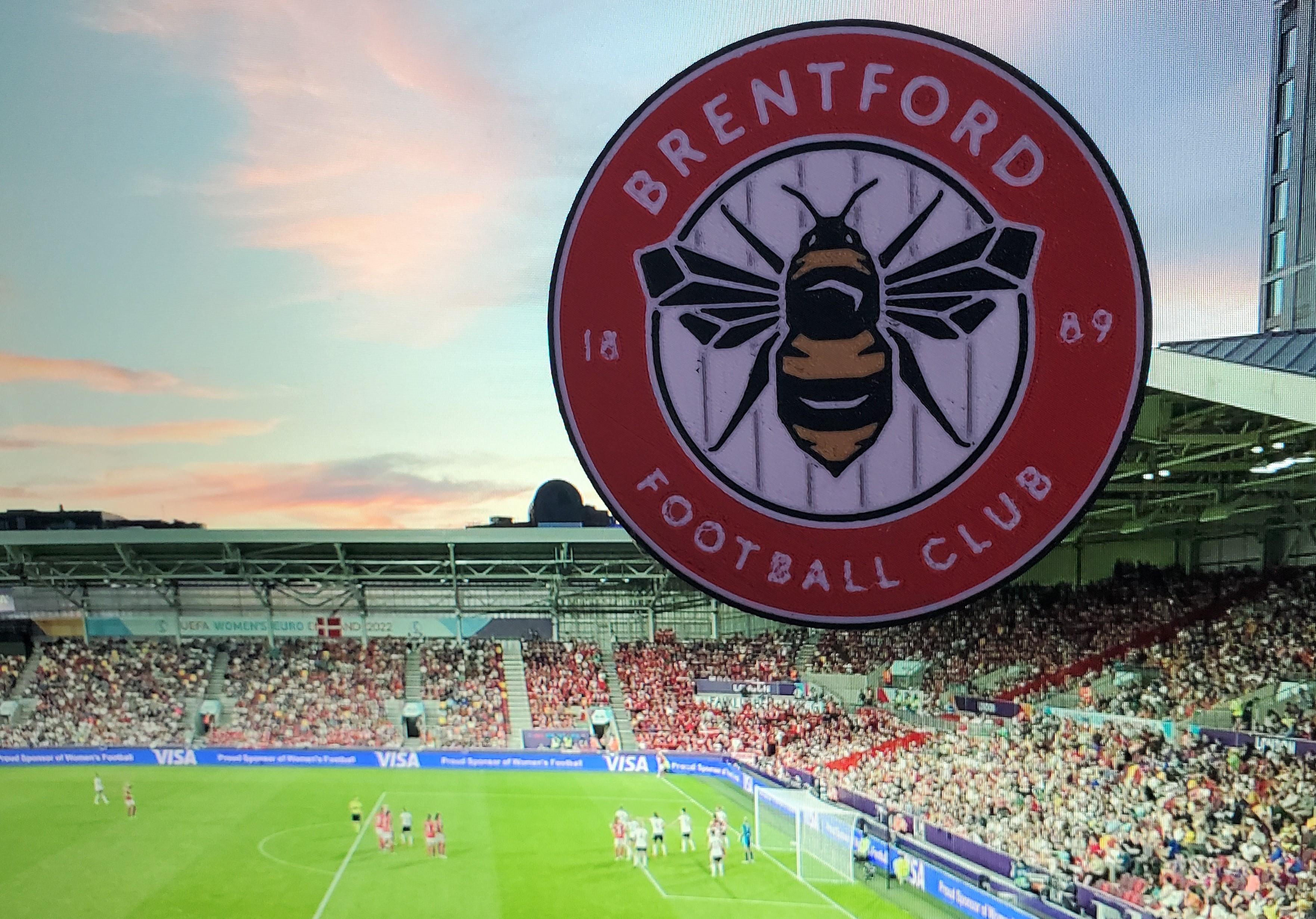 AMS / MMU Brentford FC coaster or plaque  3d model