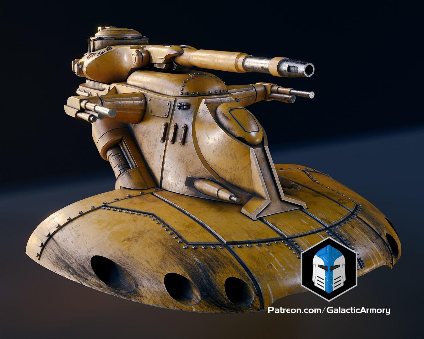 1:48 Scale Floating AAT Tank - 3D Print Files 3d model