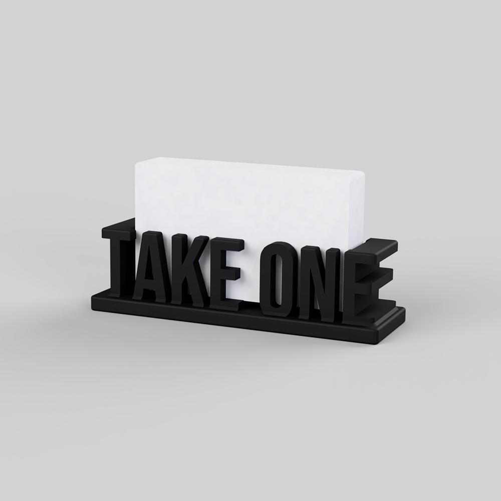 Name Card Holder - Take One 3d model