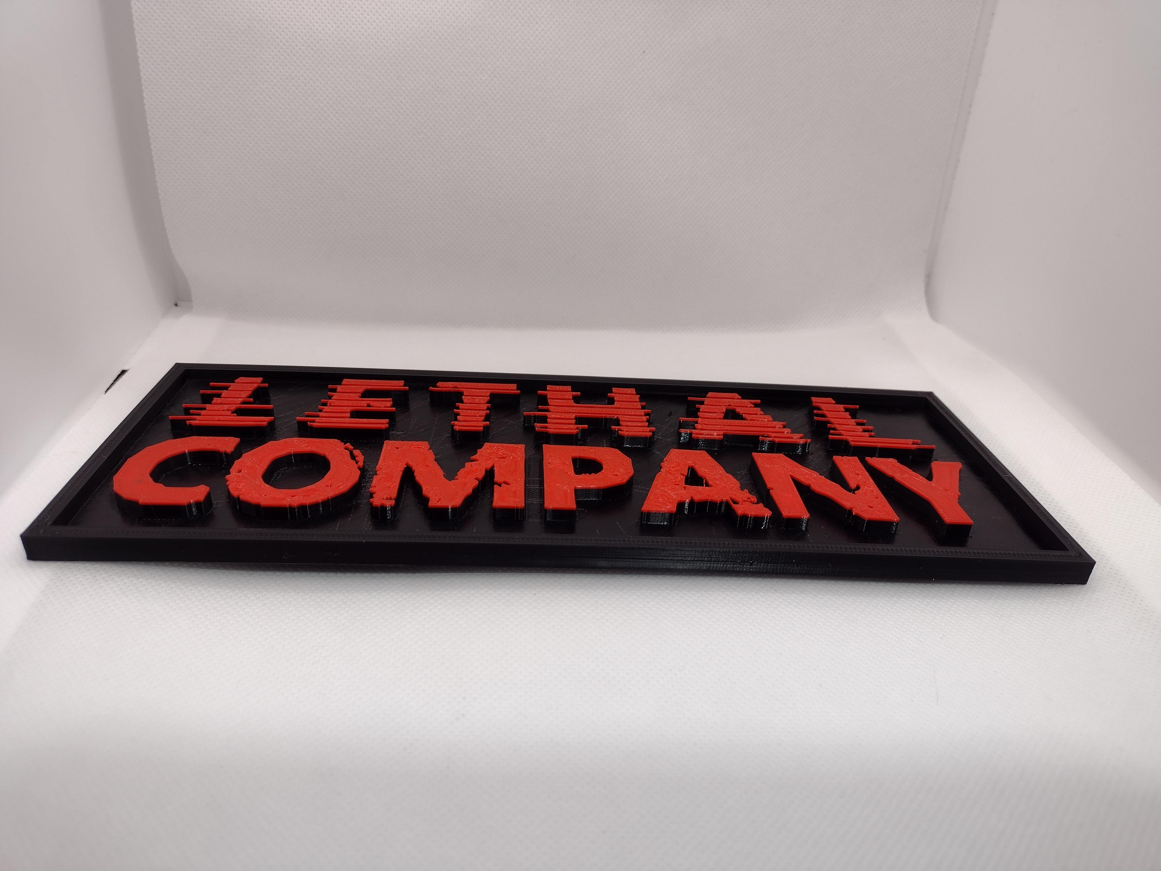  Lethal Company Sign Logo Hanging Wall Art 3d model