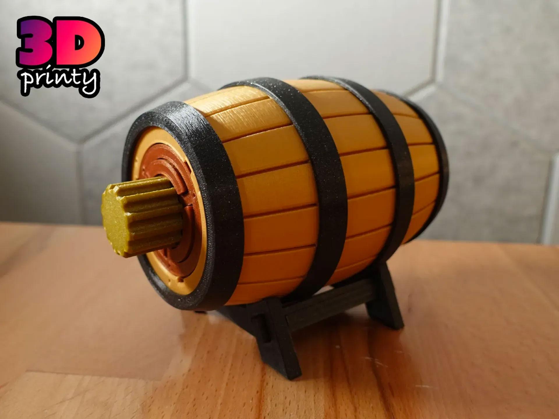 Print-in-Place Twisty Puzzle Box - Difficult Barrel 3d model