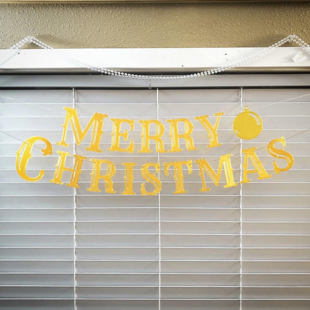 Add-On Trio for Decorative 'Merry Christmas' Hanging Text Banner 3d model