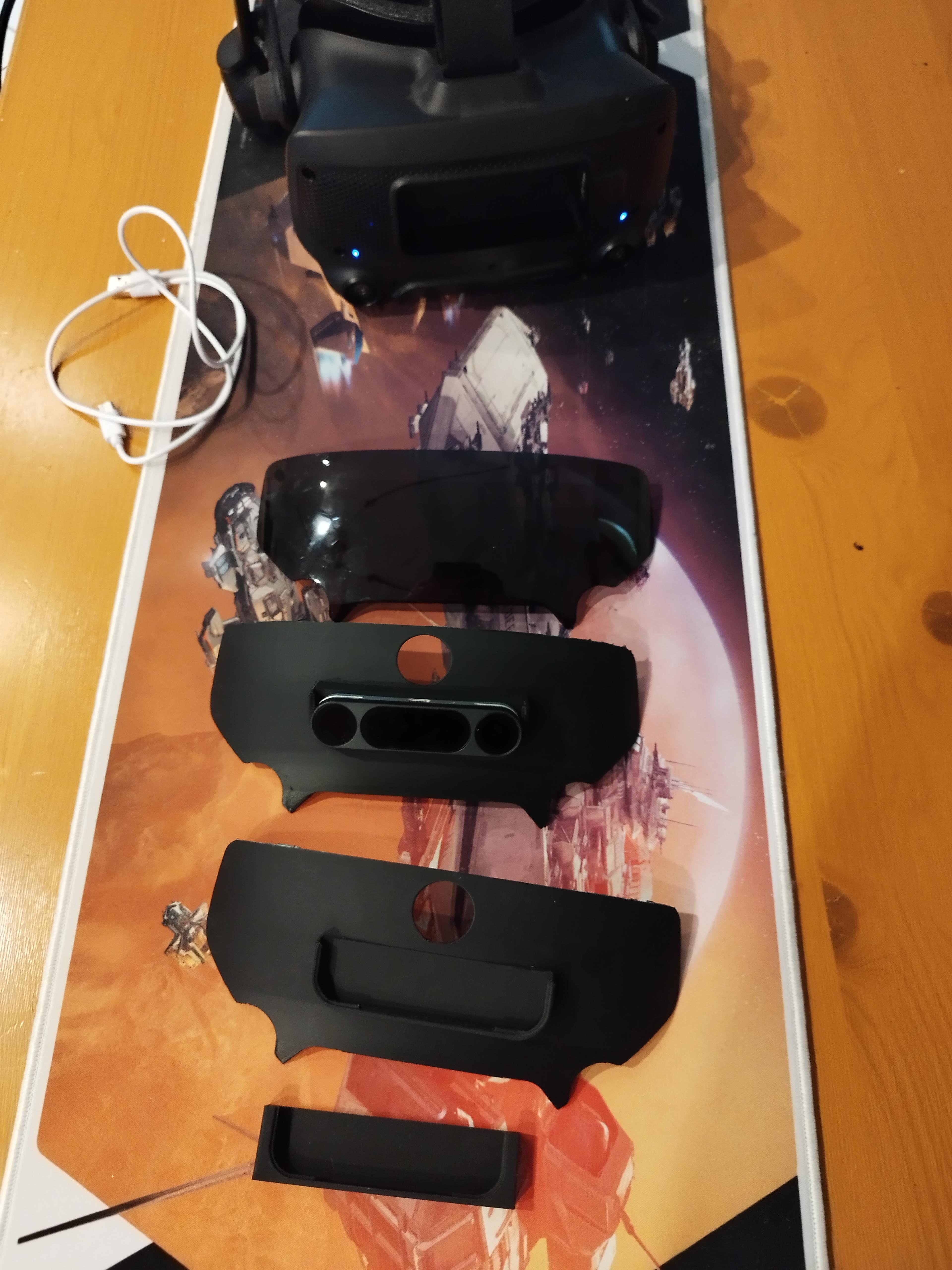 Leap Motion 2 Halter/Mount for Valve Index 3d model