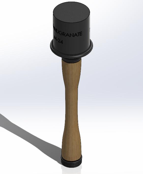 German stick grenade M24.STL 3d model