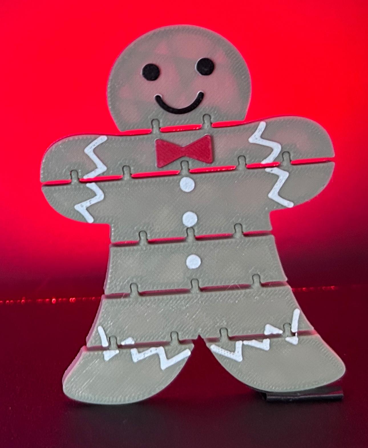 Gingerbread man flexi 3d model