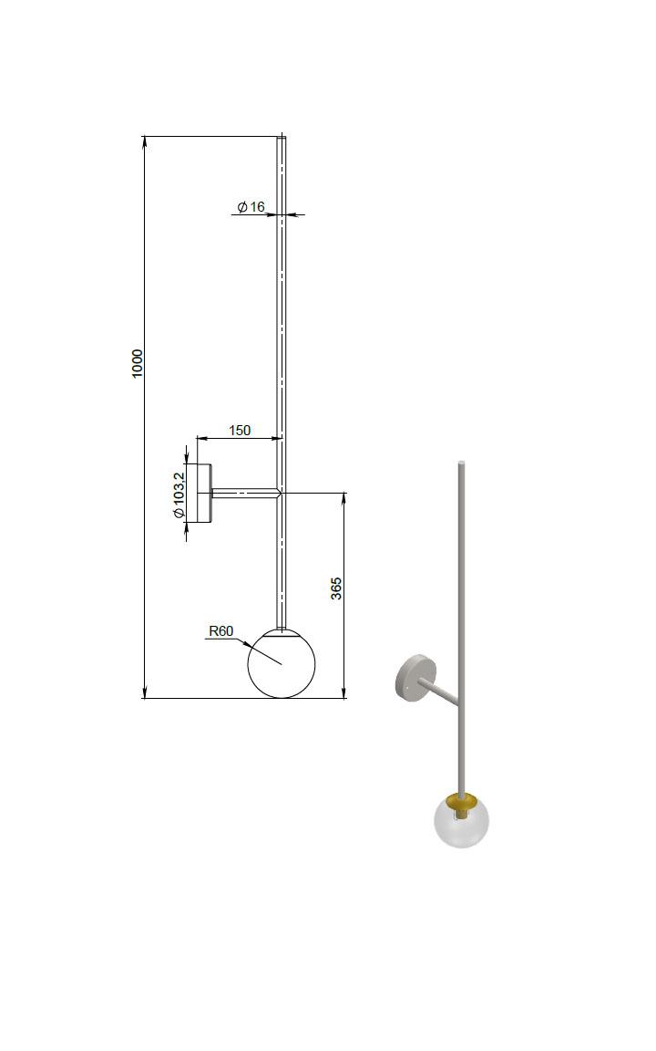 Bubble Sconce sku. 26260 by Pikartlights 3d model