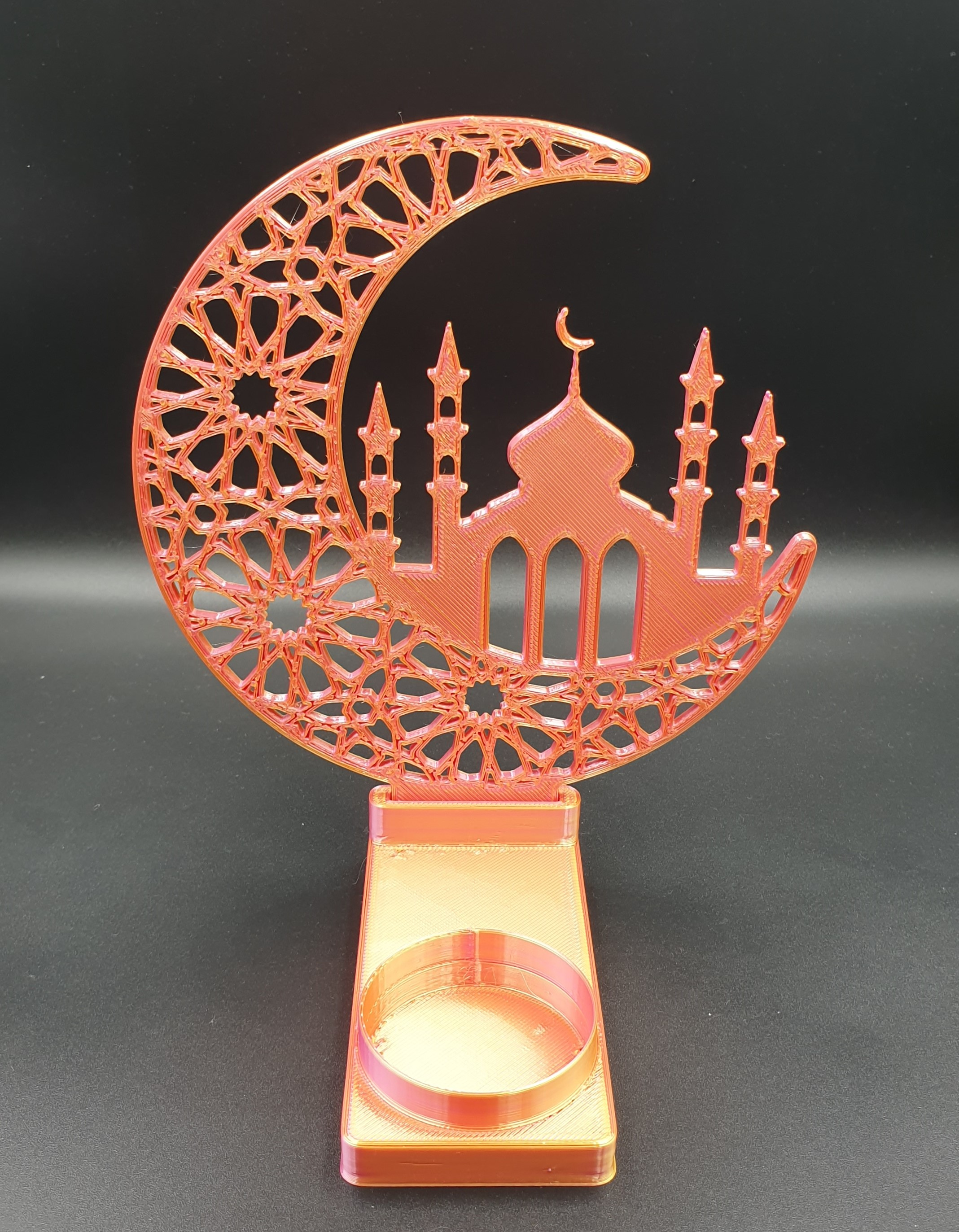 Ramadan Crescent with Mosque - Shadow Art 3d model