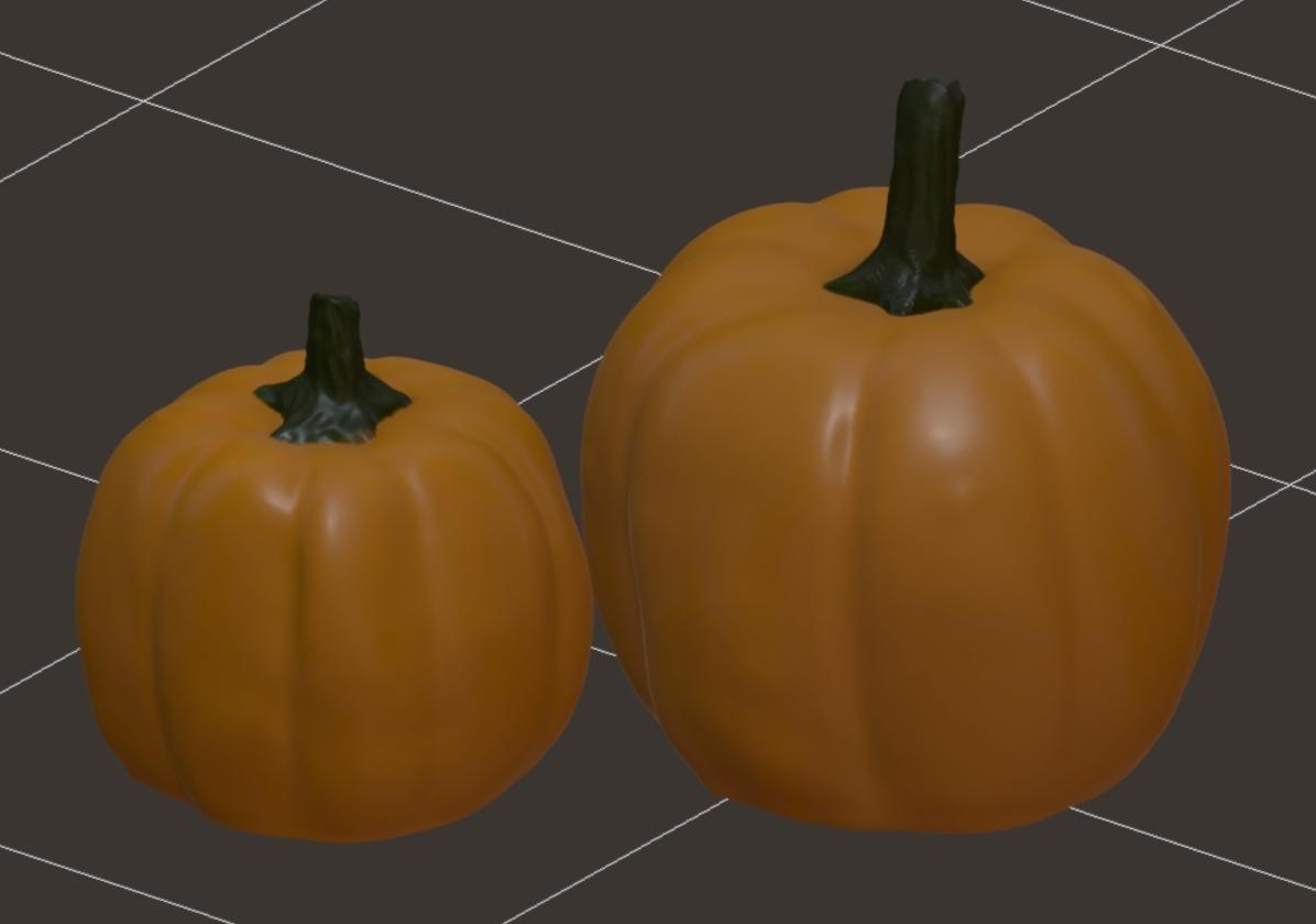 Realistic Pumpkins [SET of 2] 3d model