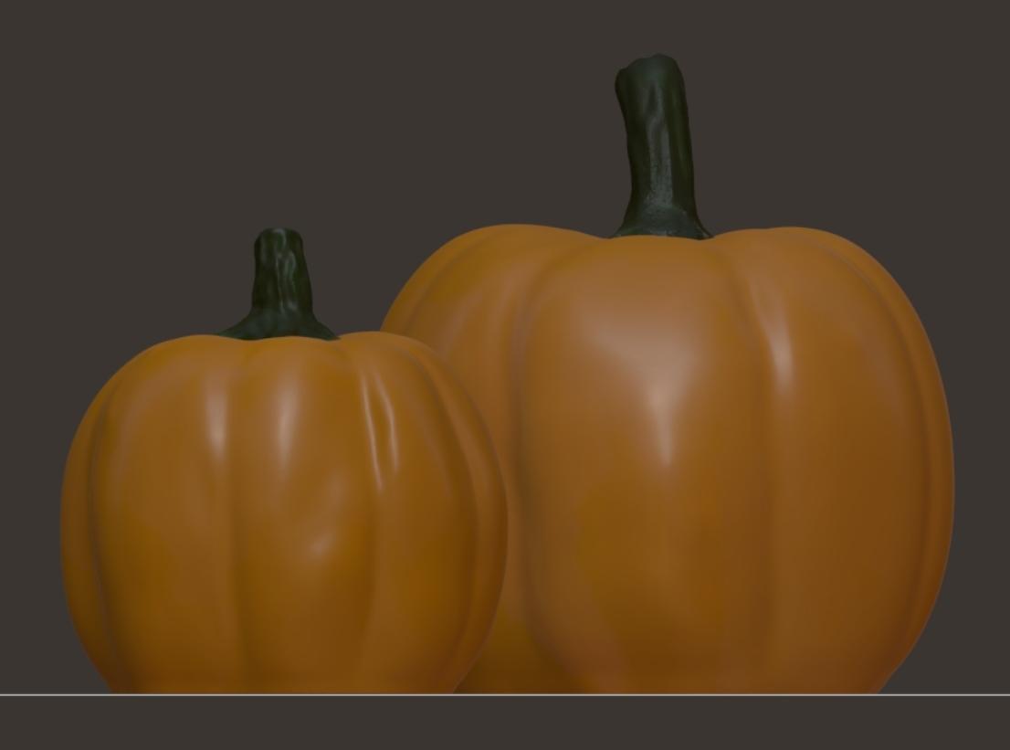 Realistic Pumpkins [SET of 2] 3d model