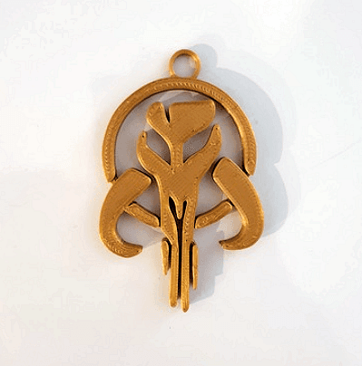 Mandalorian keychain 1 3d model