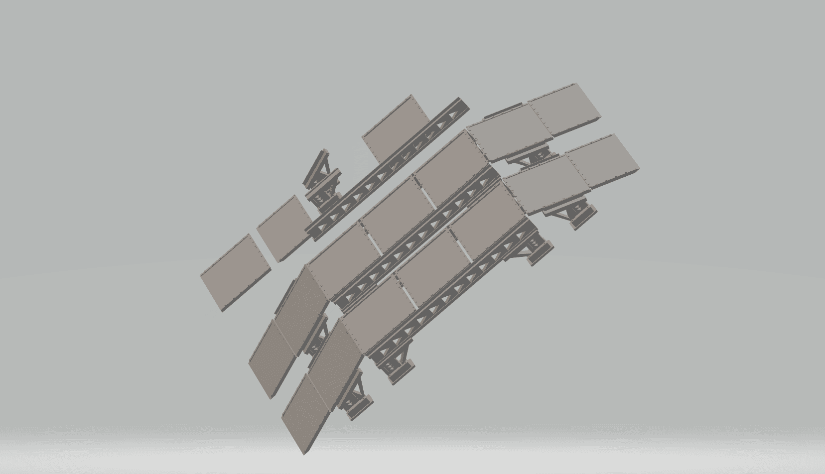 FHW: Modular Industrial Bridge v1 (28mm heroic)(BoD) 3d model