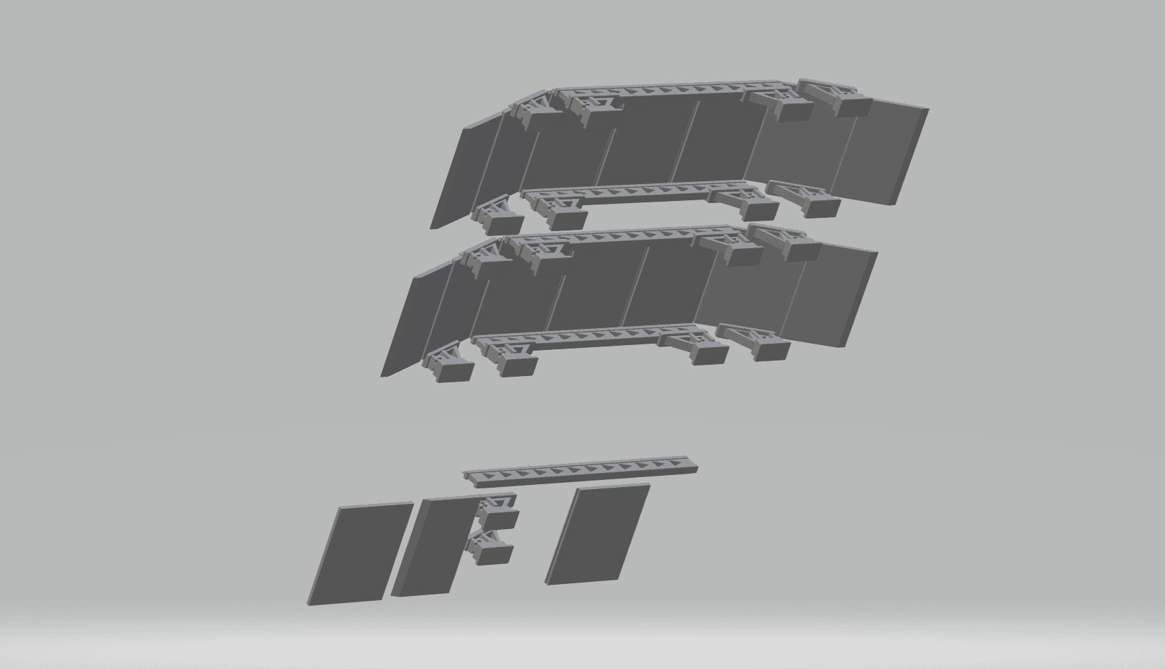 FHW: Modular Industrial Bridge v1 (28mm heroic)(BoD) 3d model