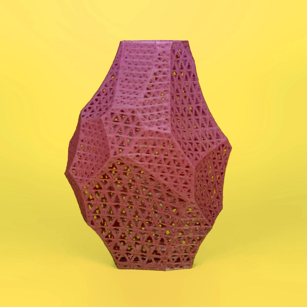 Wireframe Flint Vase 3d model