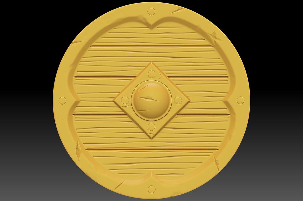 Wooden_Shield_19122022 3d model