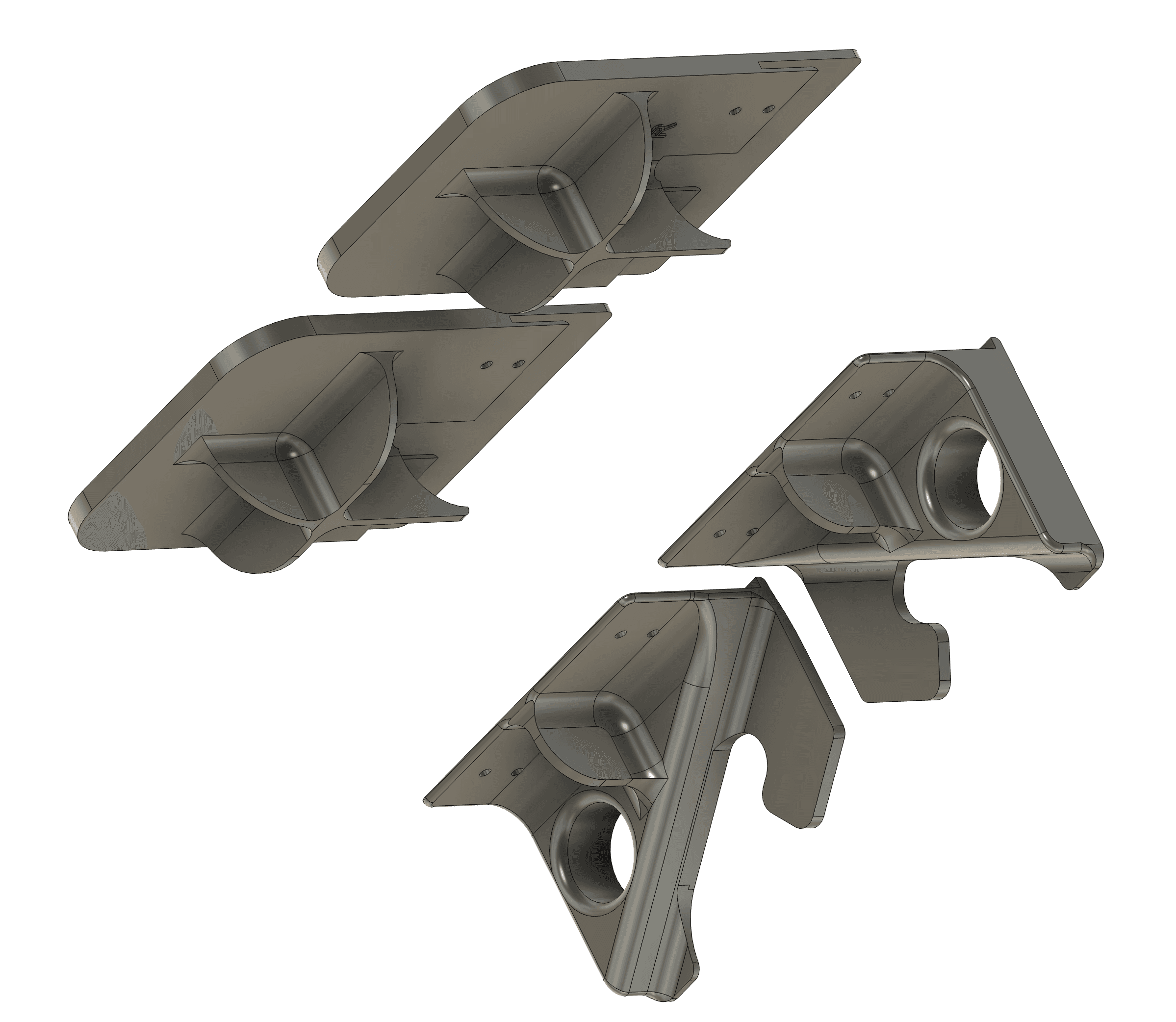 HOTAS Brackets for Playseat.stl 3d model