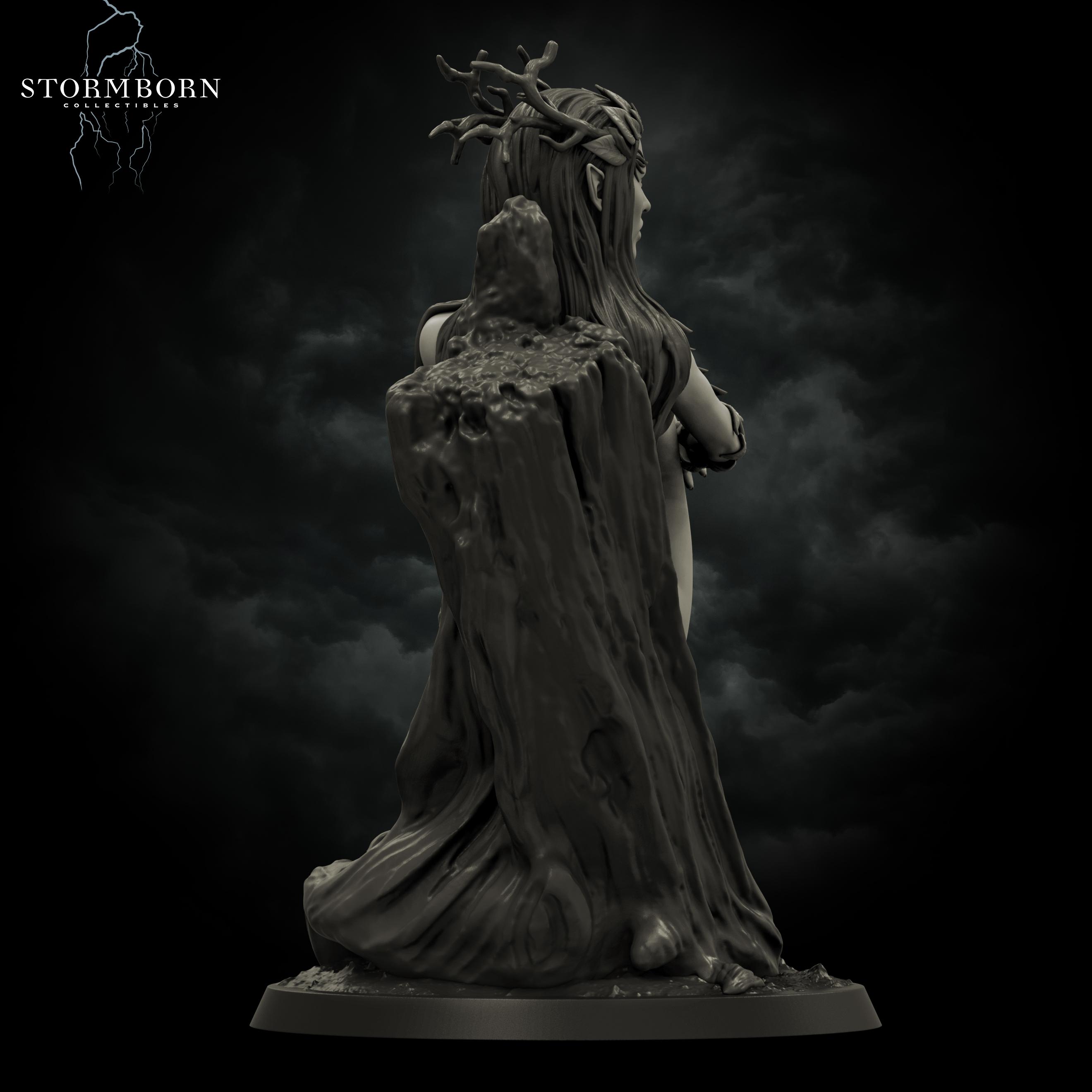 (32mm) Eva, Dryad of the Emerald Grove 3d model