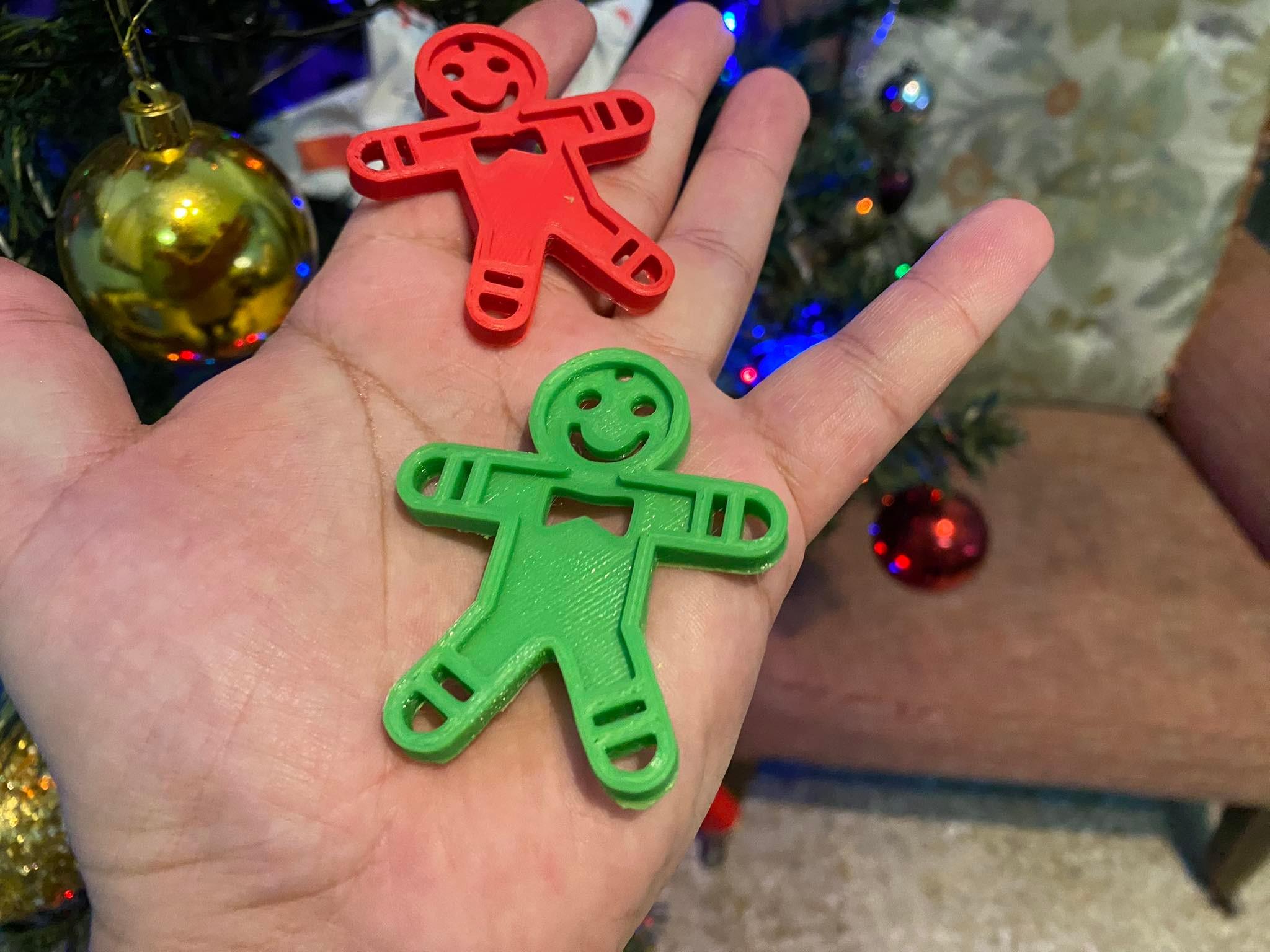 Christmas ornament cookie man 3d model