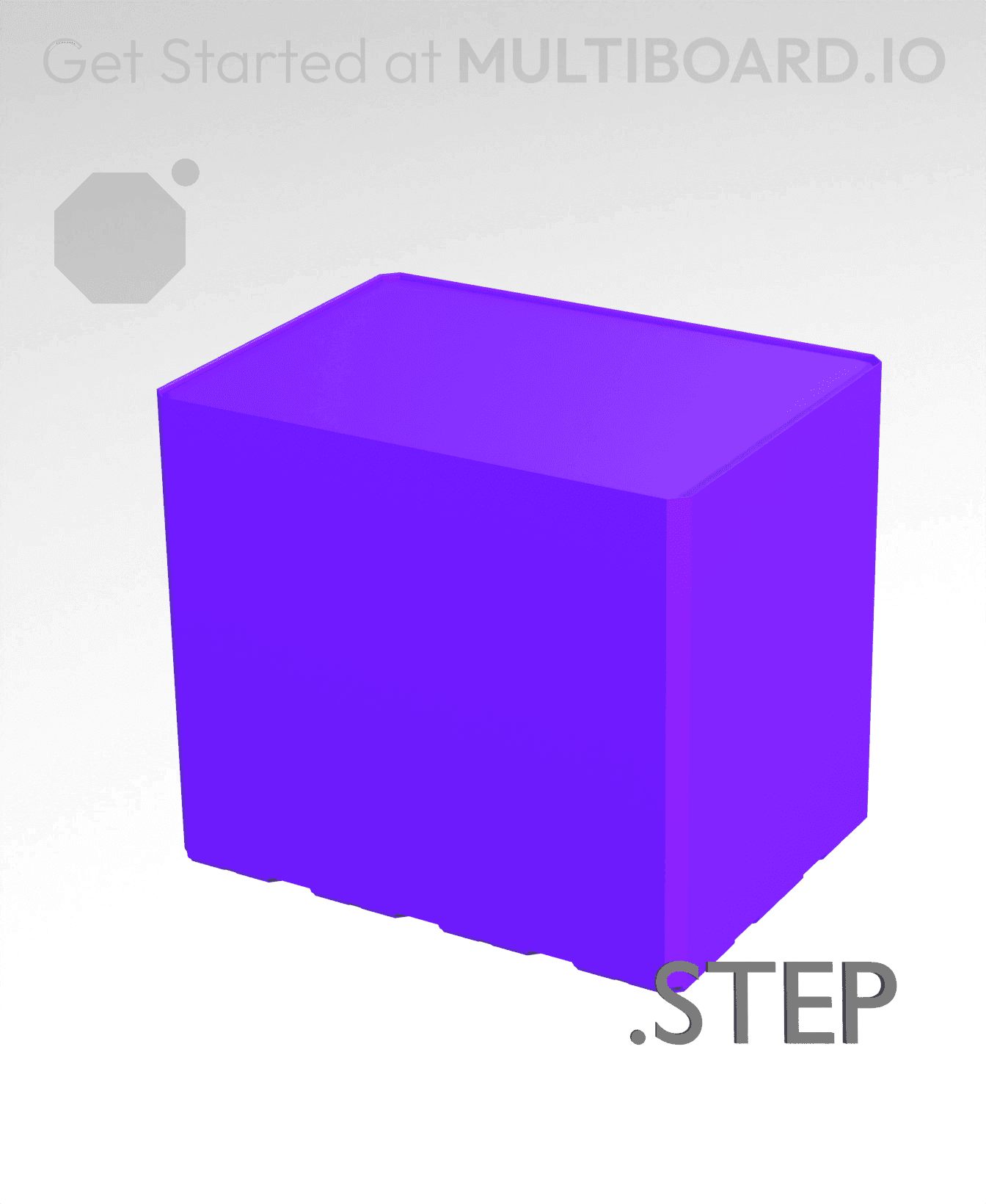 4x3x3·5 - Multibin Insert - STEP Remixing File 3d model