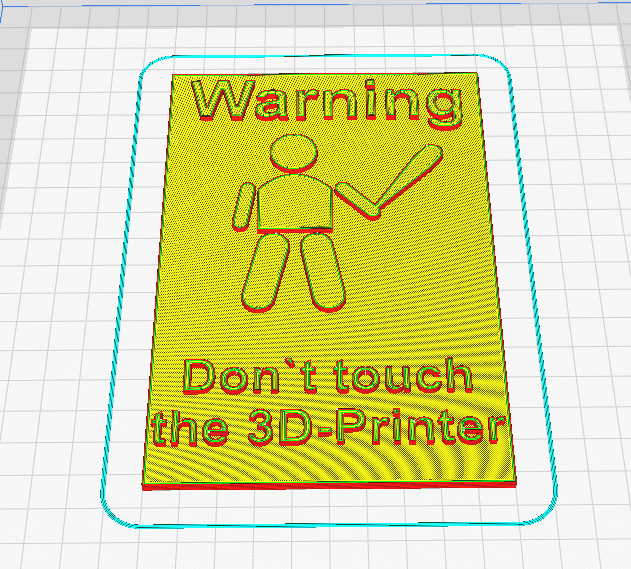 Warning Sign 3d model