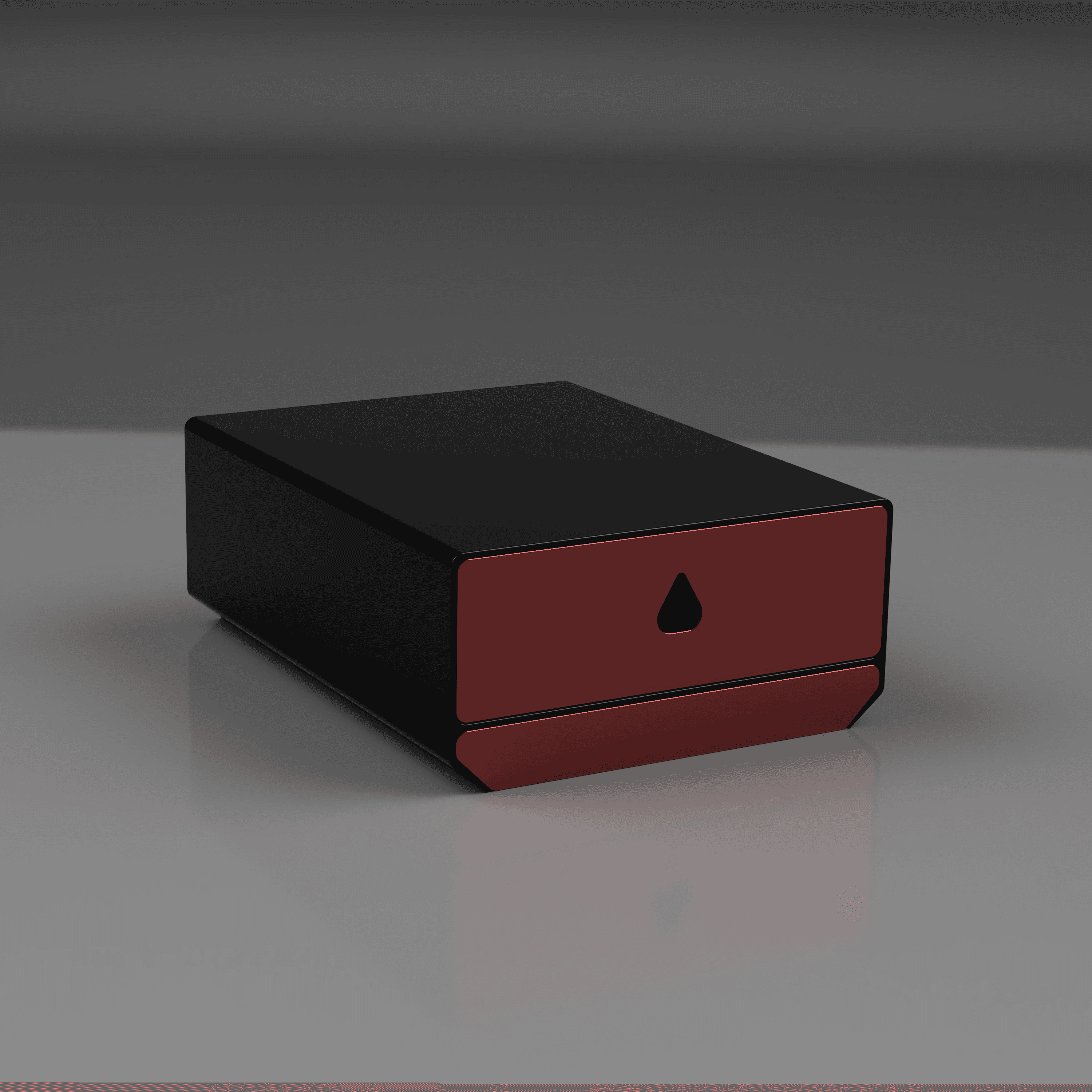 Under Desk Storage Drawer - Two Drawer 3d model