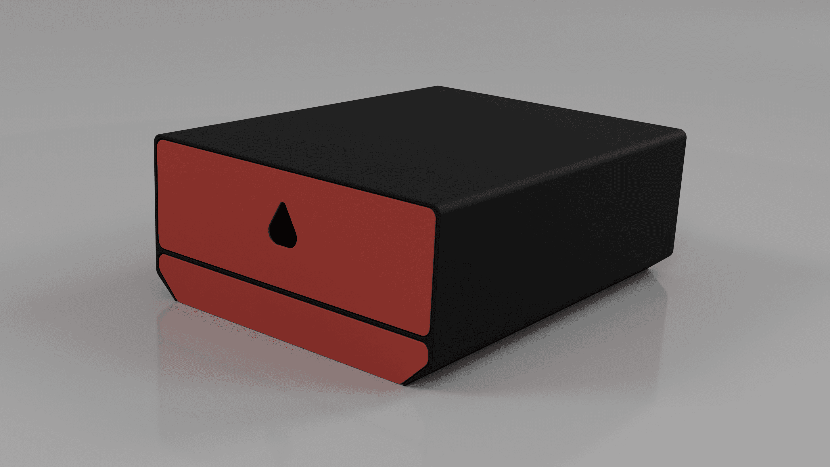 Under Desk Storage Drawer - Two Drawer 3d model