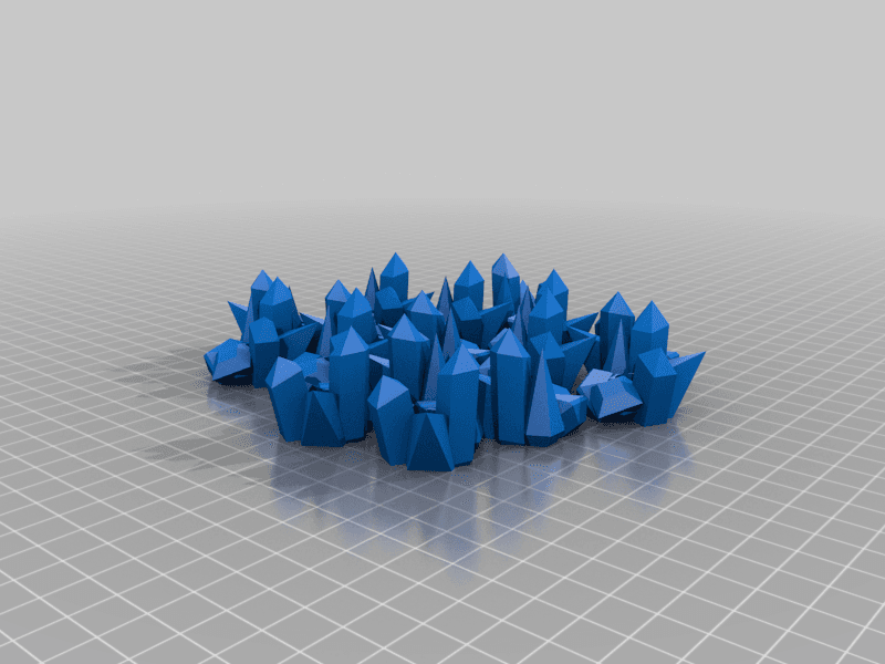 Crystal Cluster Straw Topper 3d model