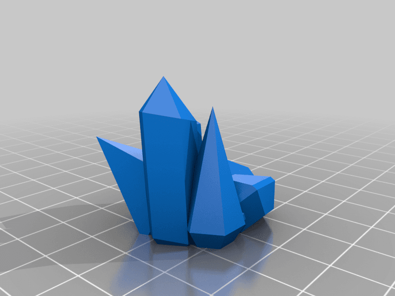 Crystal Cluster Straw Topper 3d model