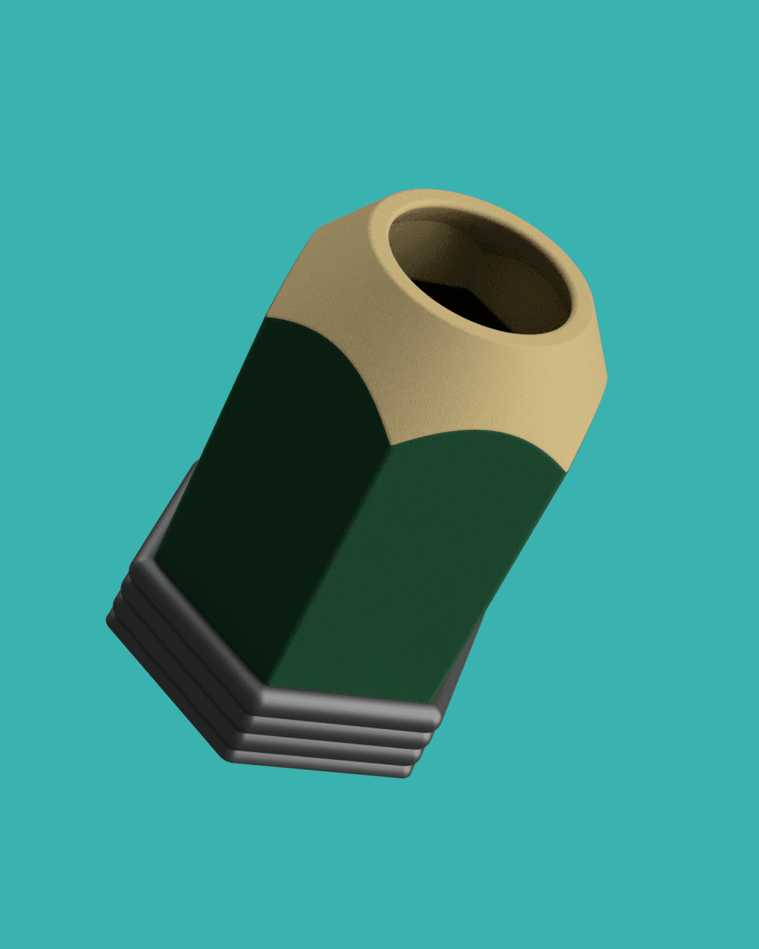 Pencil holder like pencil 3d model