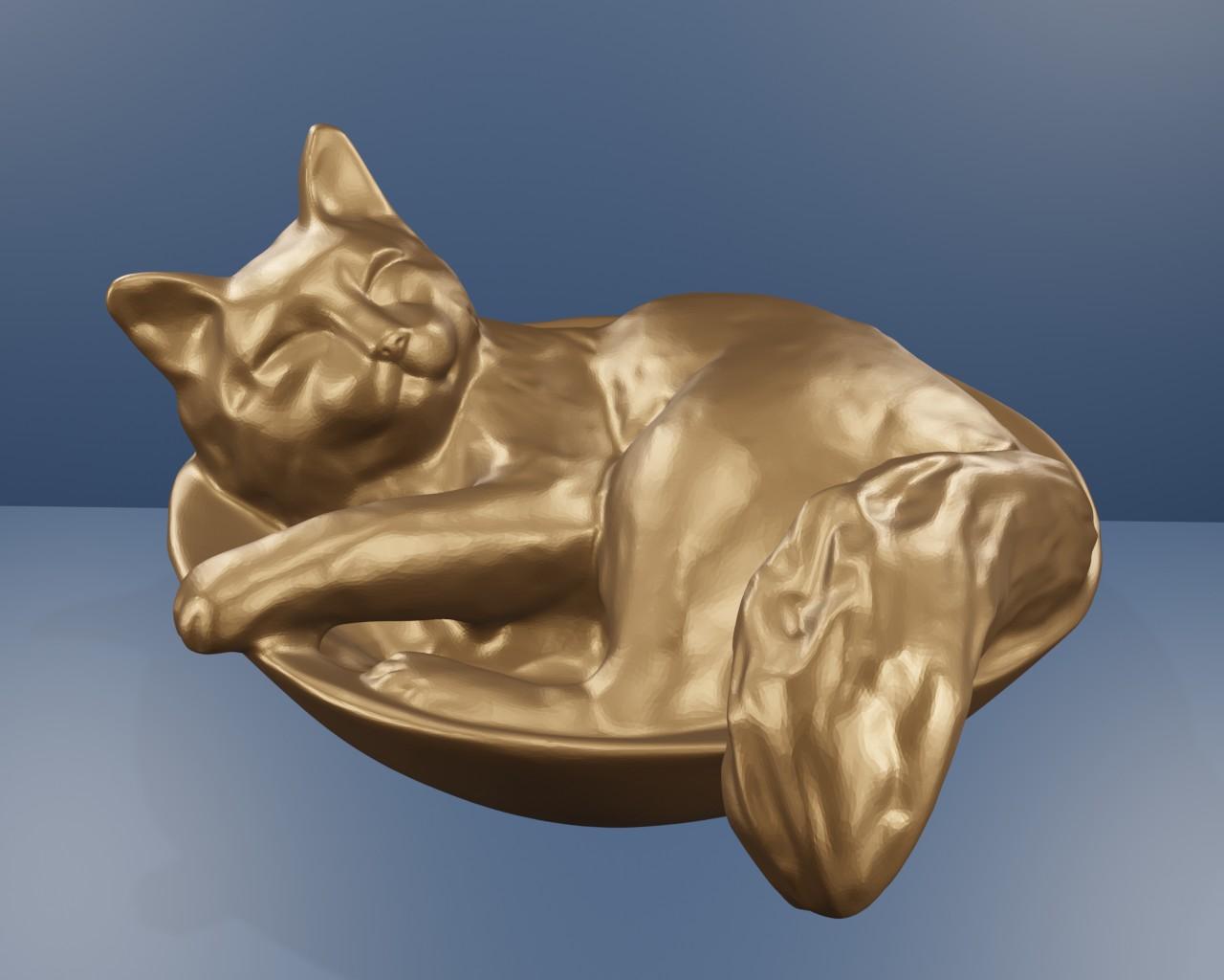 Cat basket 2 3d model