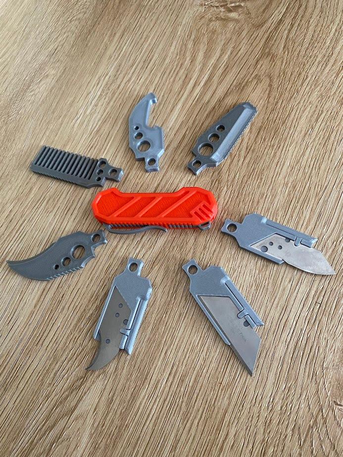 FOLDX Basic Kit - Customizable Foldable Multi-Tool  3d model