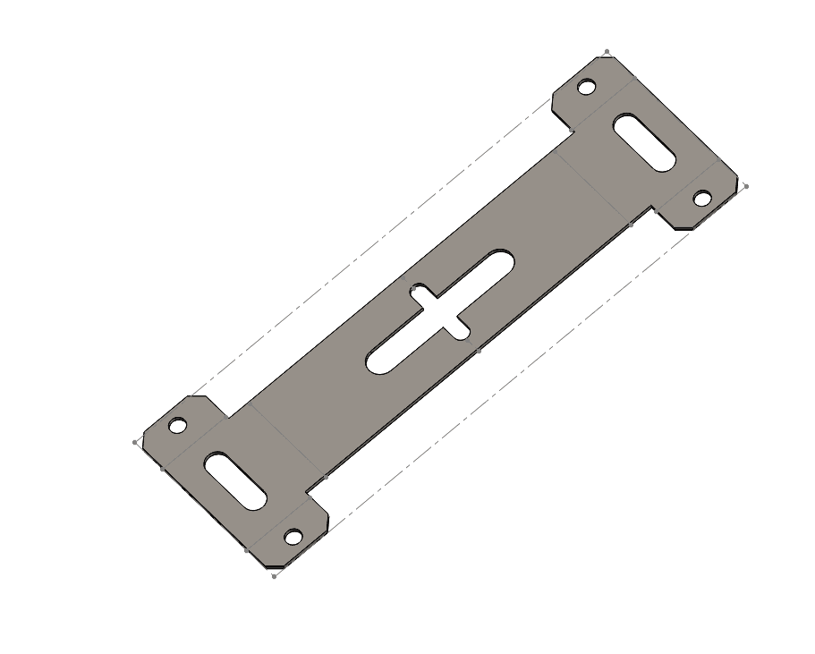 Steel Bracket.SLDPRT - Flattern view
 - 3d model