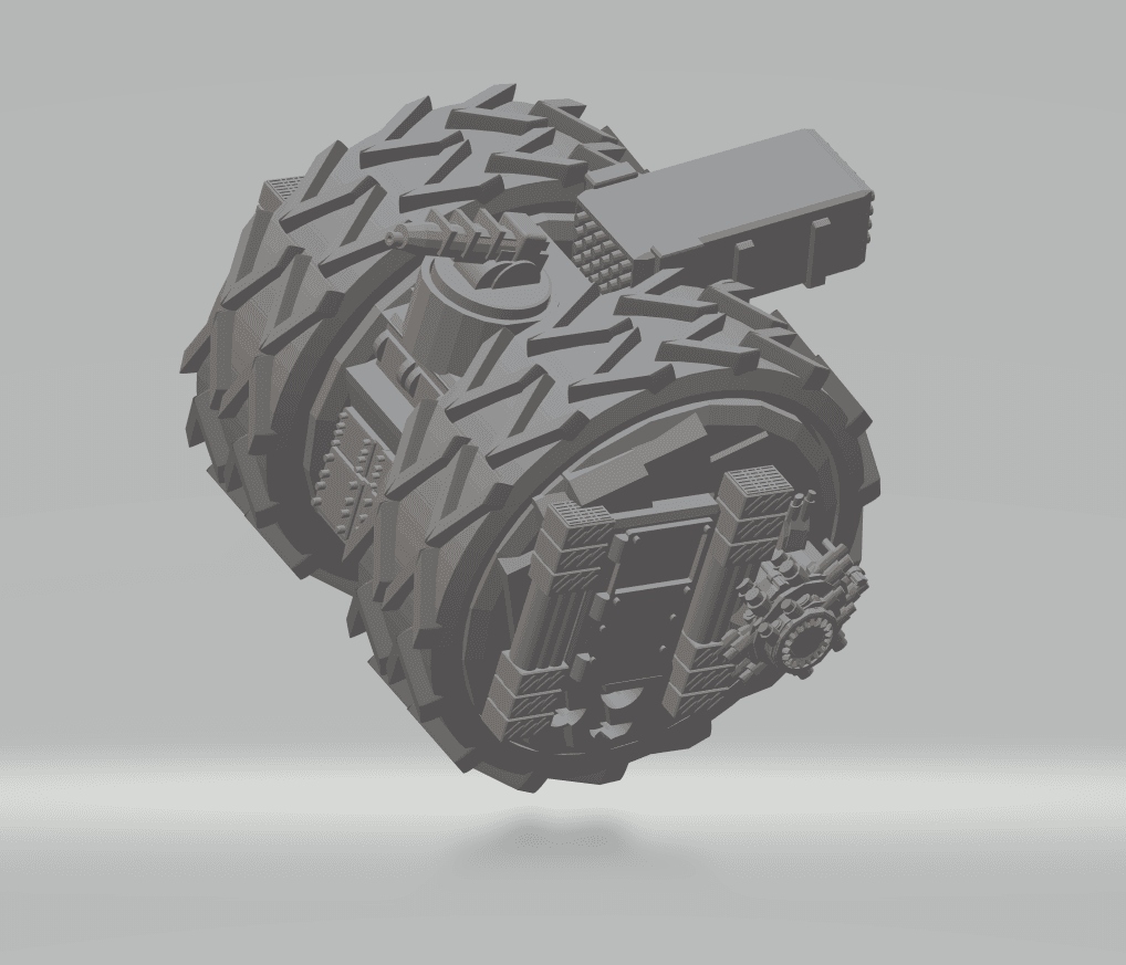 FHW Ratheen Duel Wheel Transport  3d model