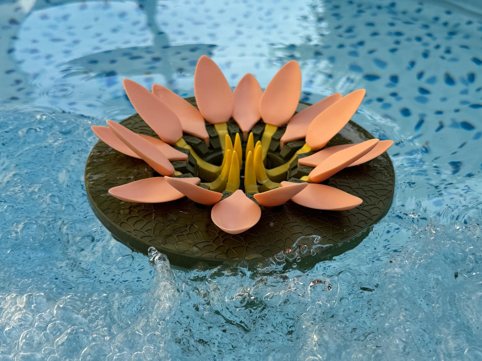 Lotus, pool cup holder. 3d model