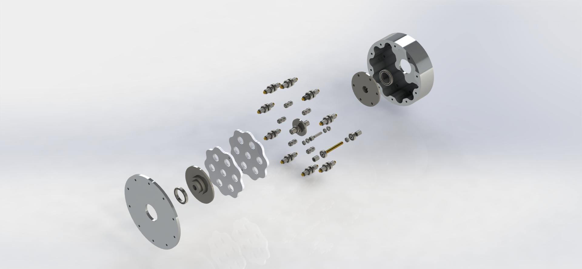 Cycloidal Drive Gear Reducer 3d model