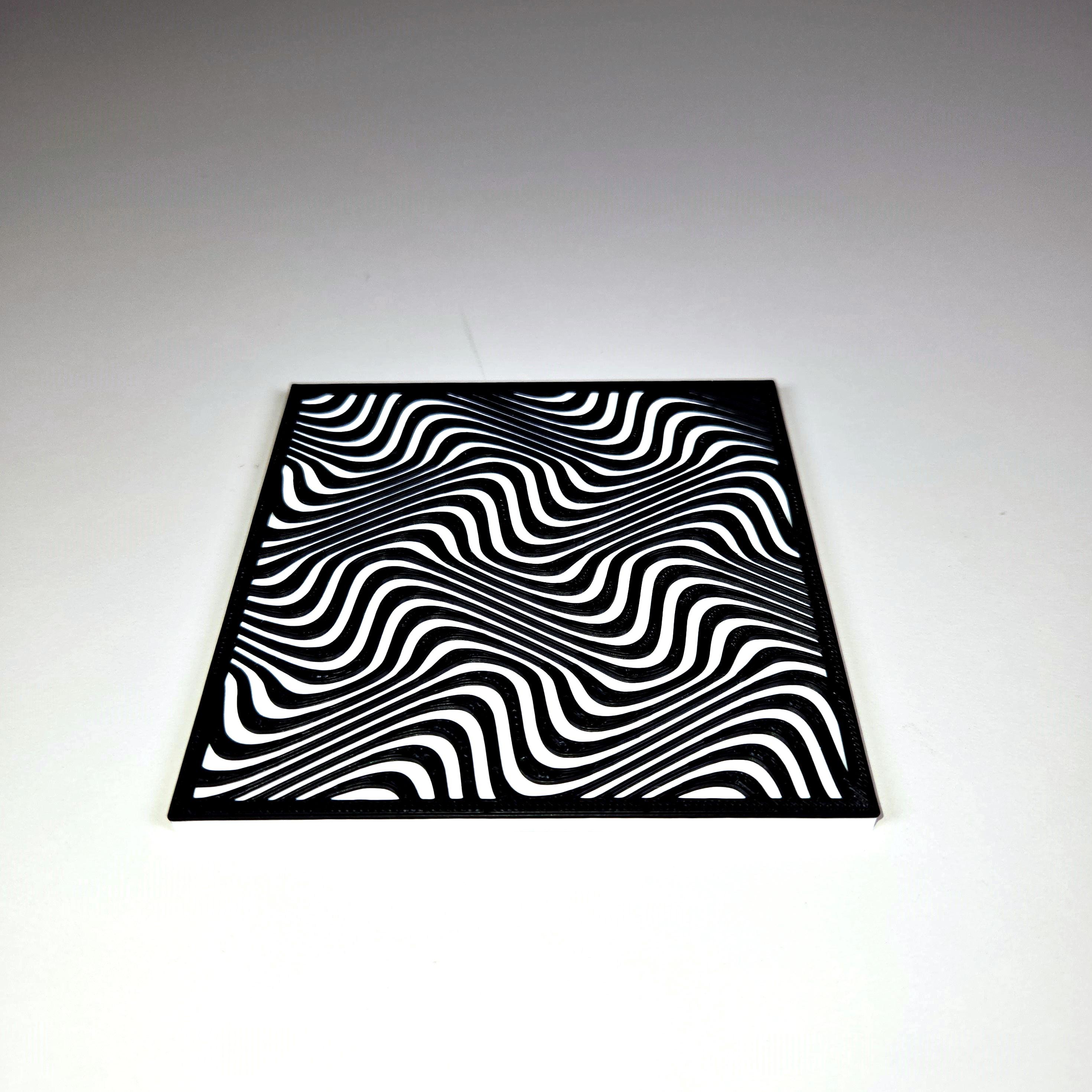 Coaster 6 (Optical illusion set) 3d model