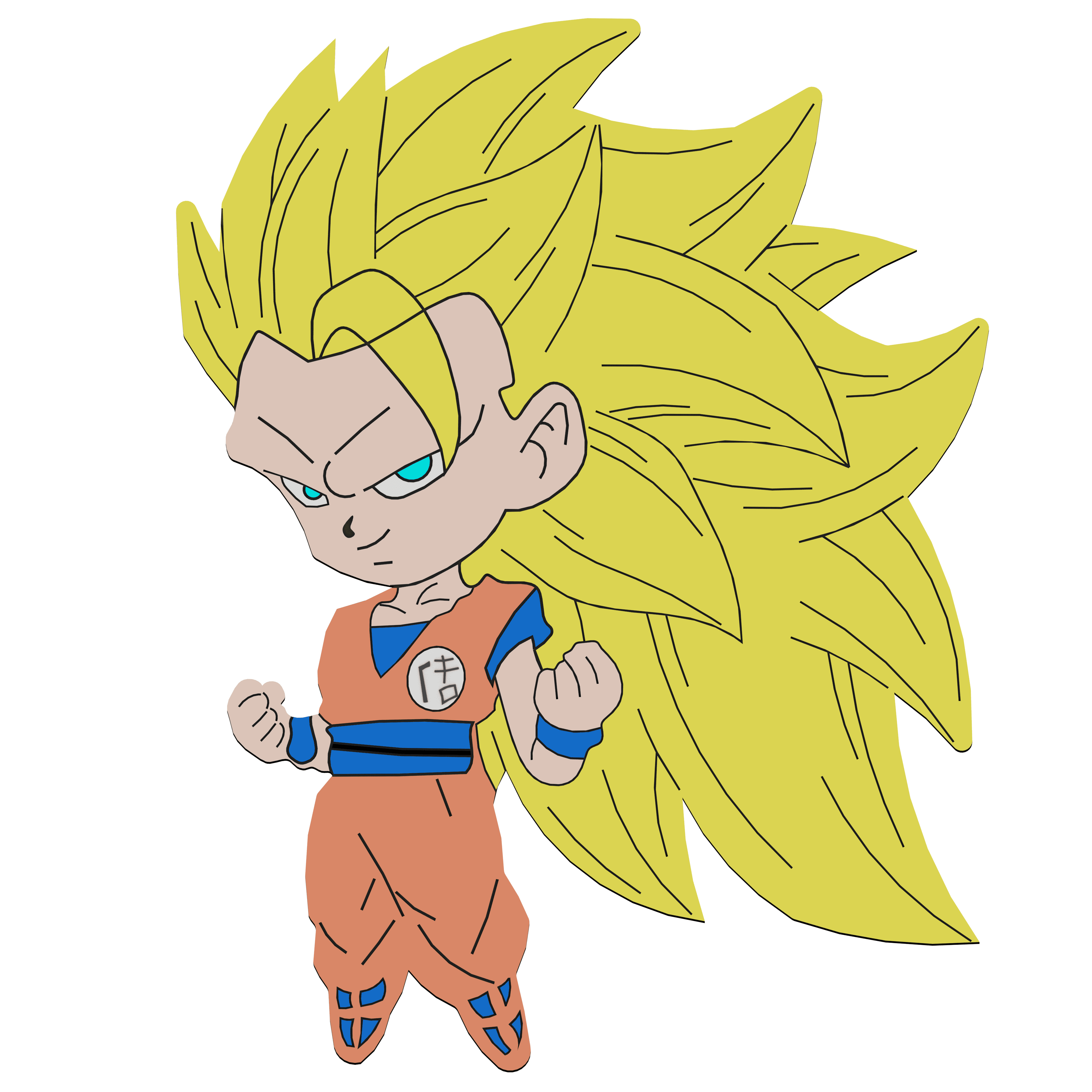 Goku Keychain 3 3d model