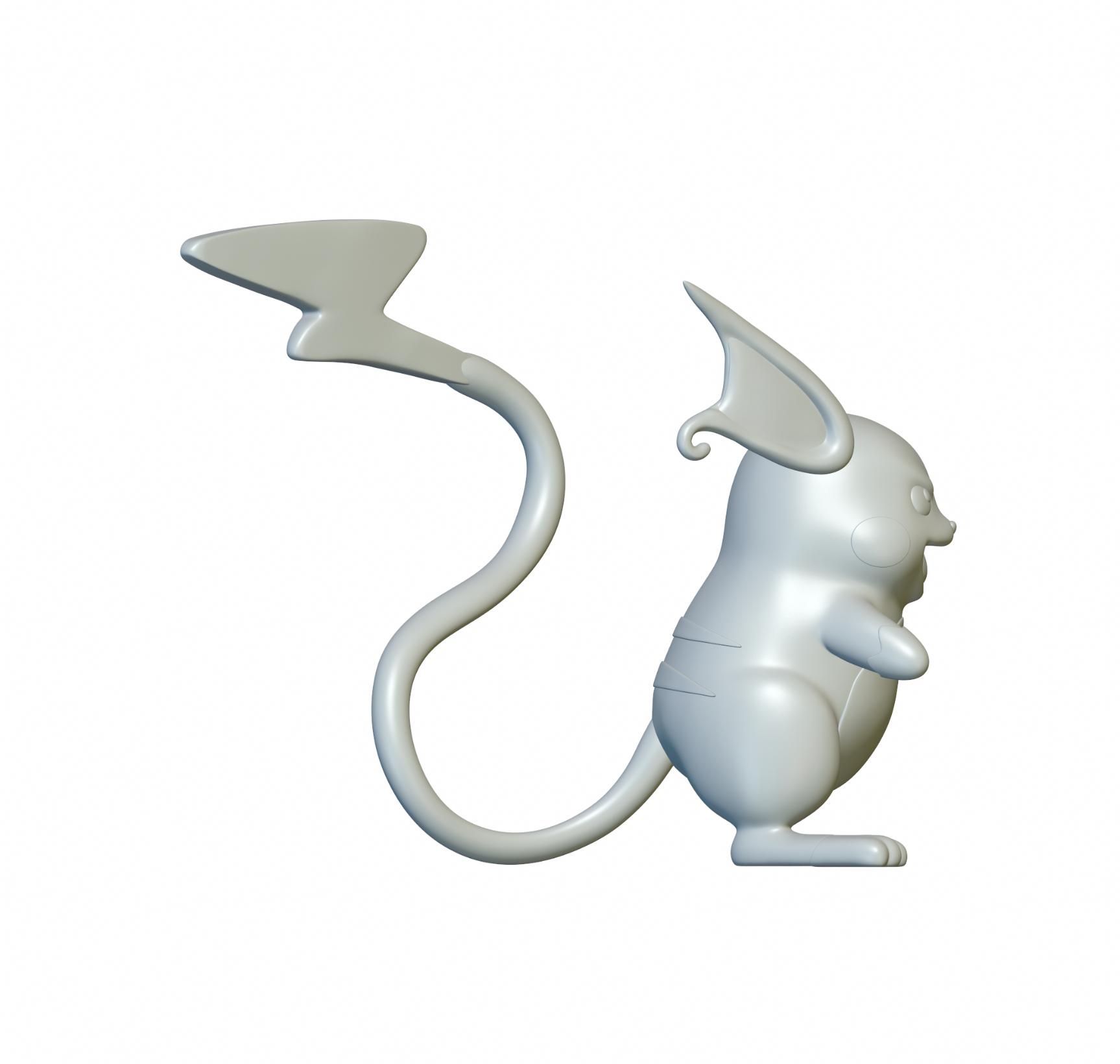 Pokemon Raichu #26 - Optimized for 3D Printing 3d model