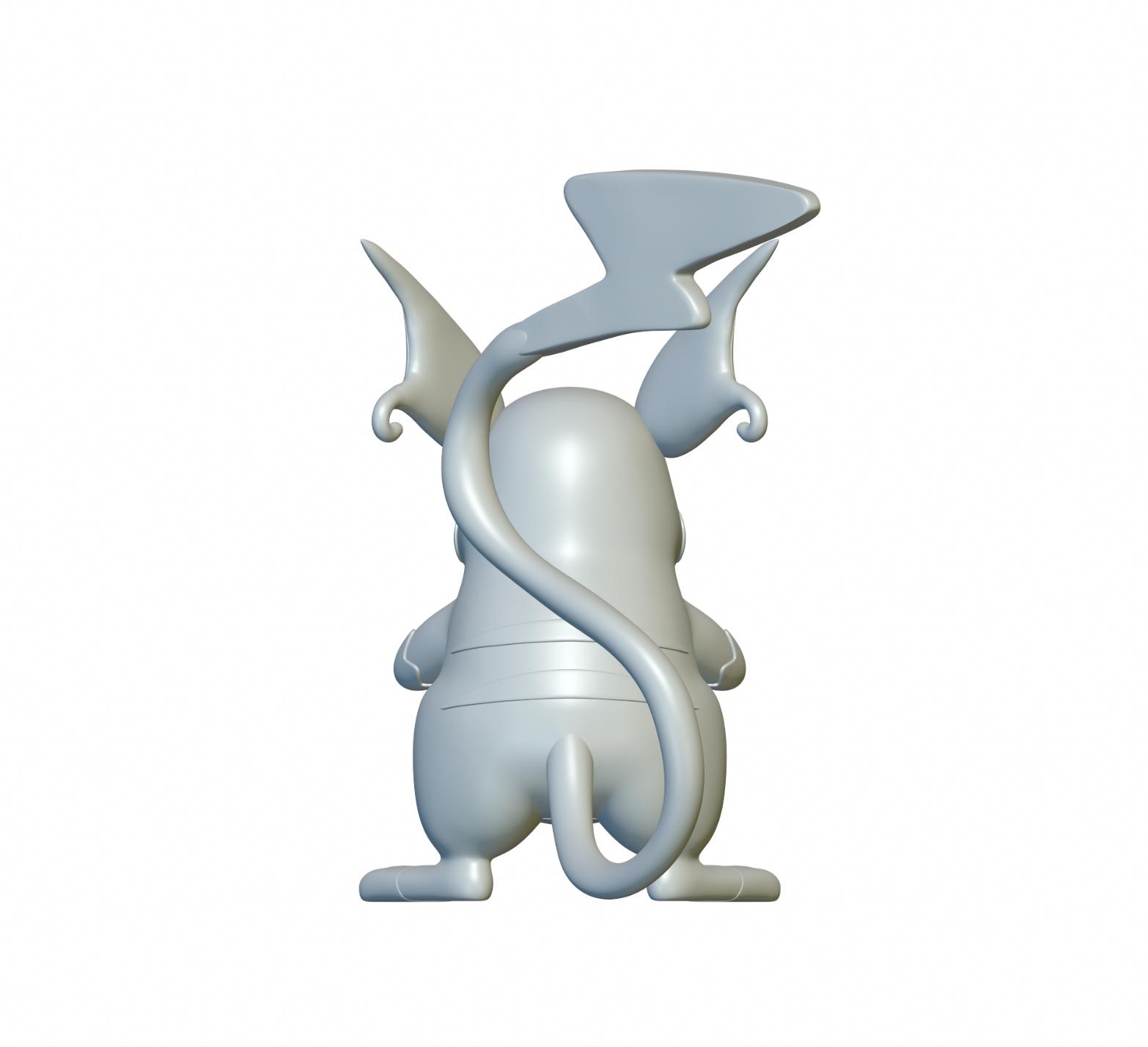 Pokemon Raichu #26 - Optimized for 3D Printing 3d model