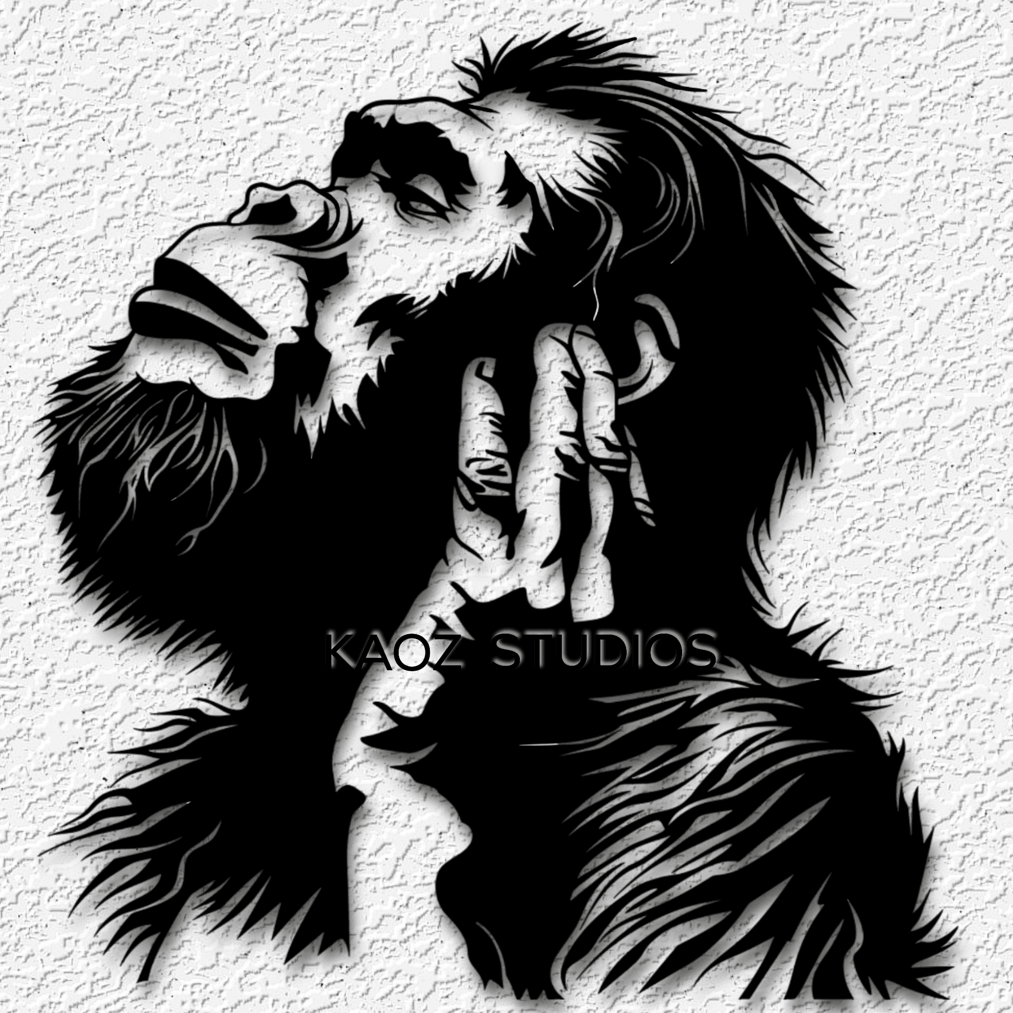 bigfoot listening to birds wall art sasquatch wall decor yeti decoration 3d model