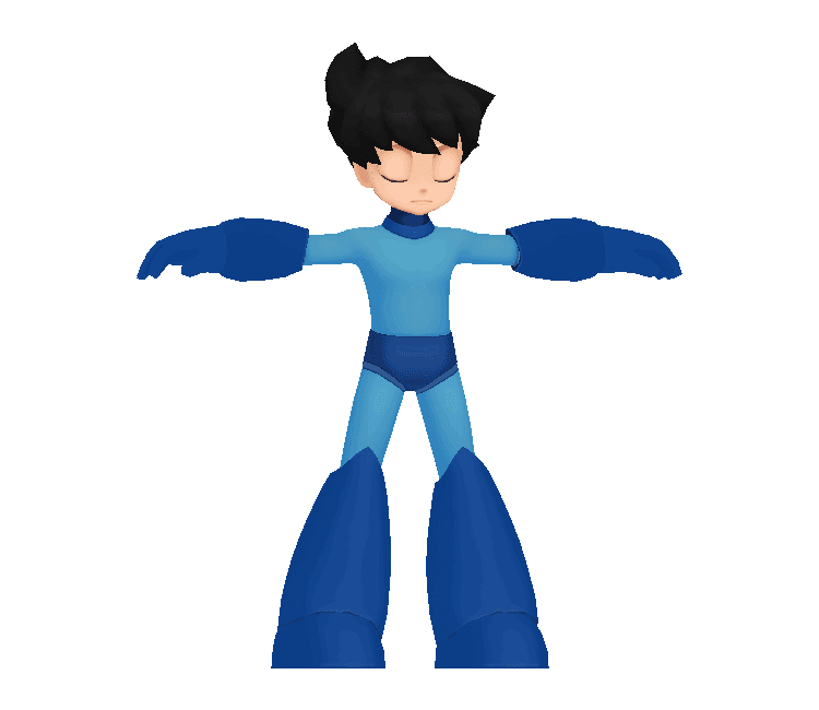 Mega Man Helmetless 3d model