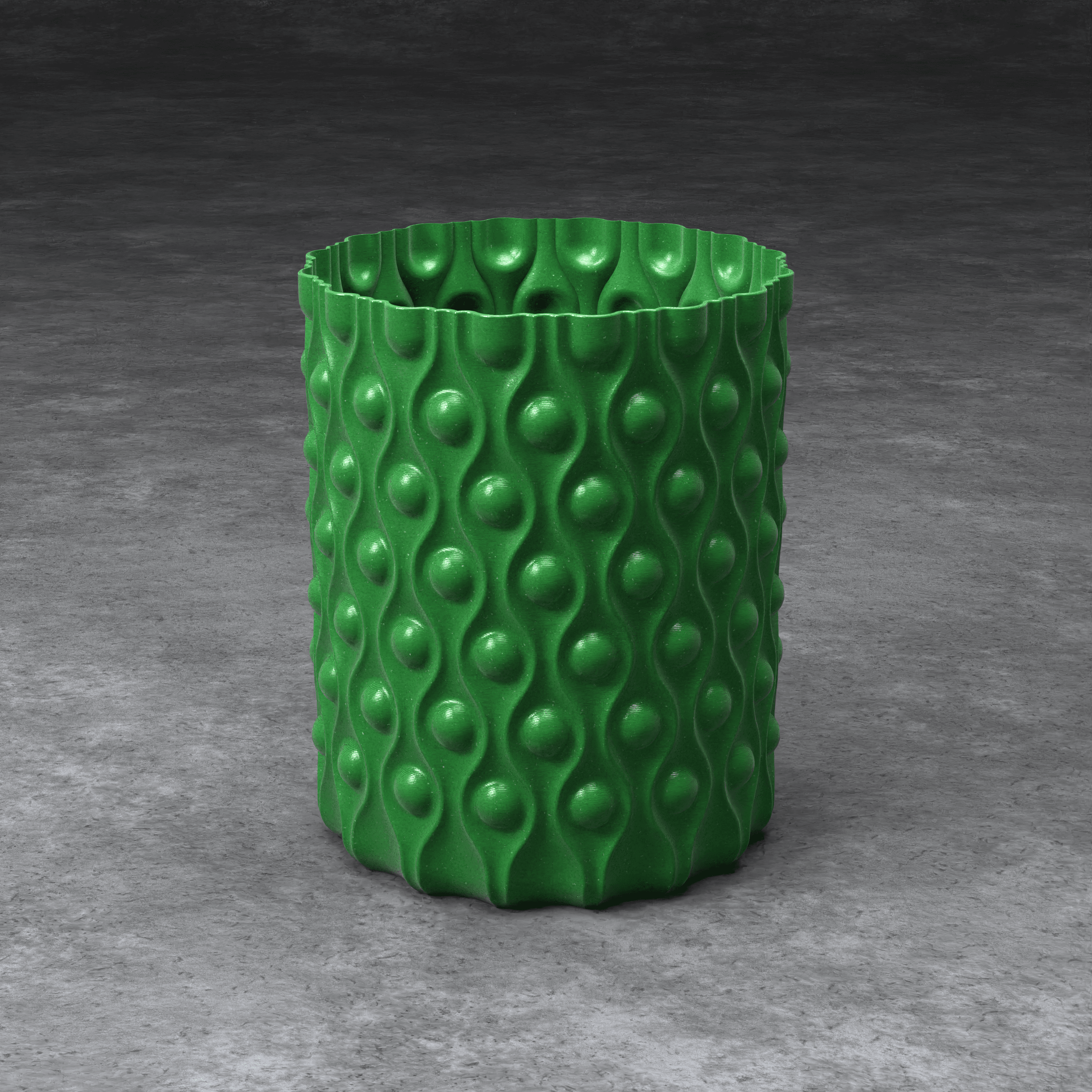 WAVE PATTERN VASE 4 3d model