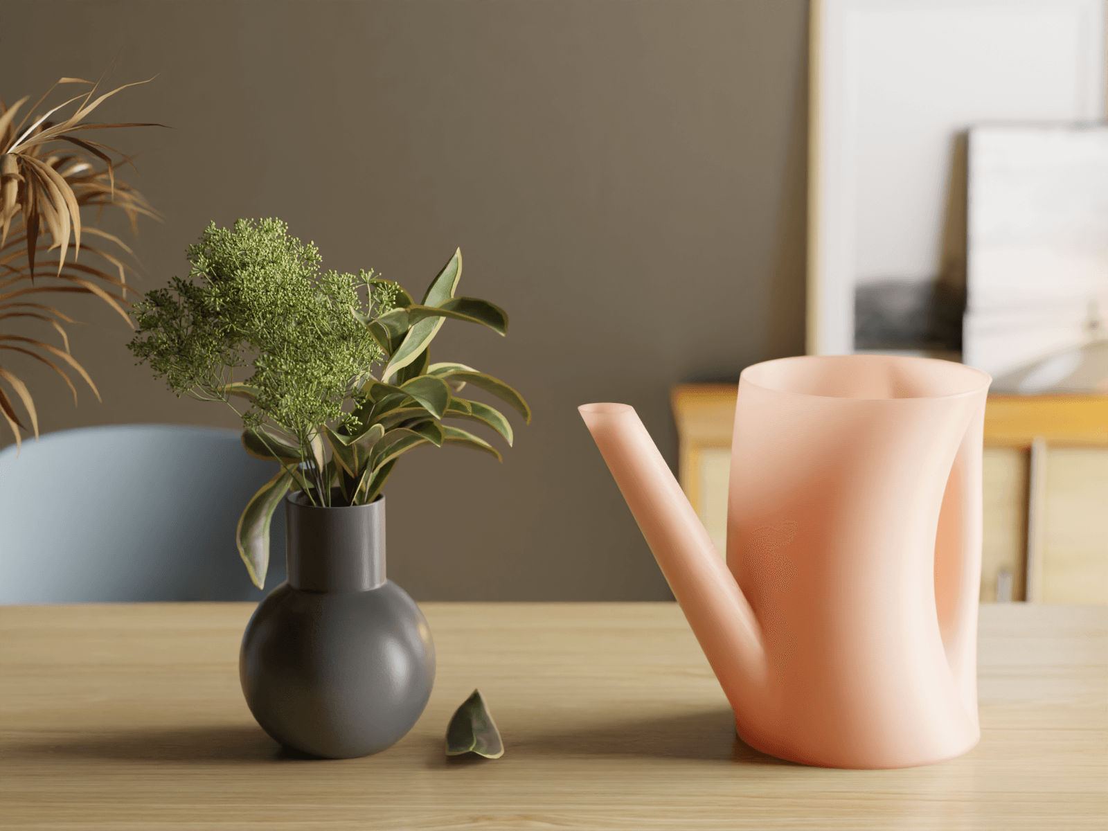 Minimalist Watering Pot: Effortless Elegance for Your Plants 3d model