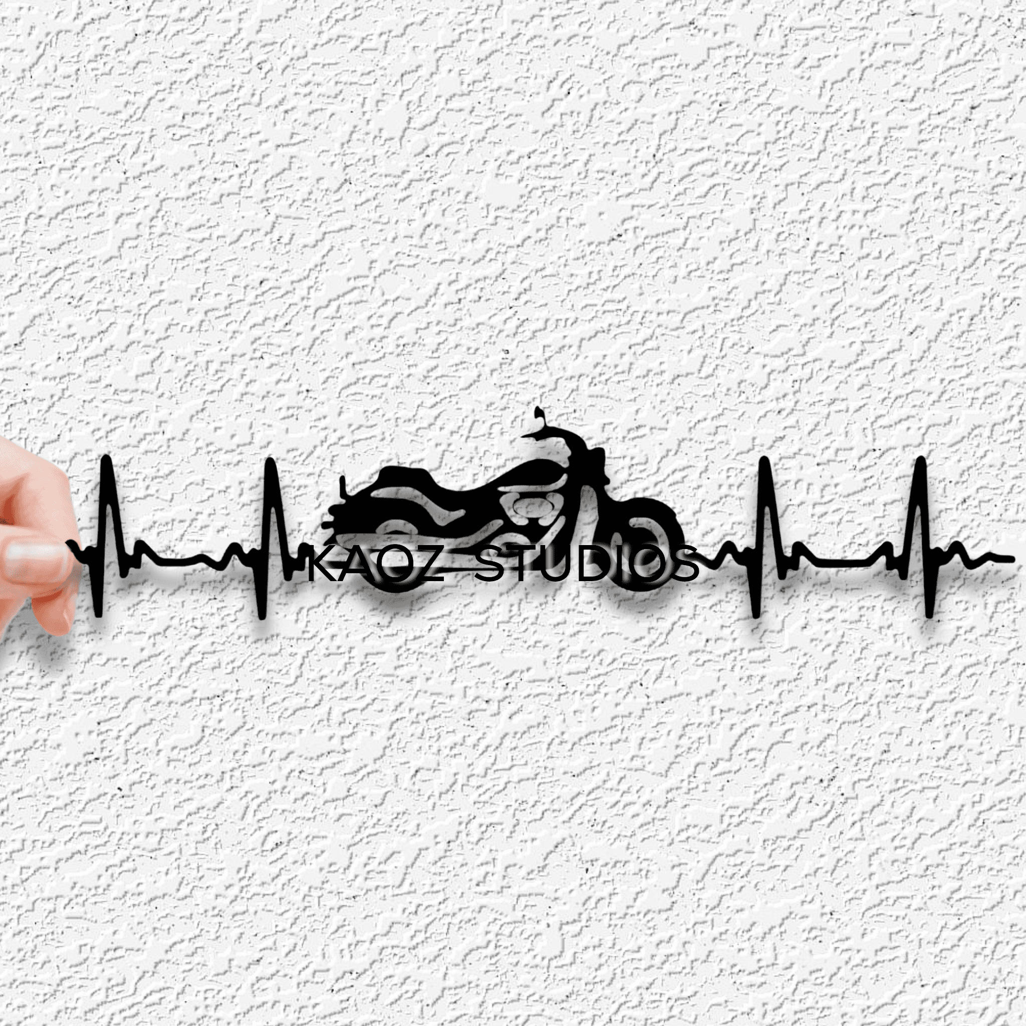 harley davidson wall art motorcycle wall decor heart beat decoration fanart 3d model