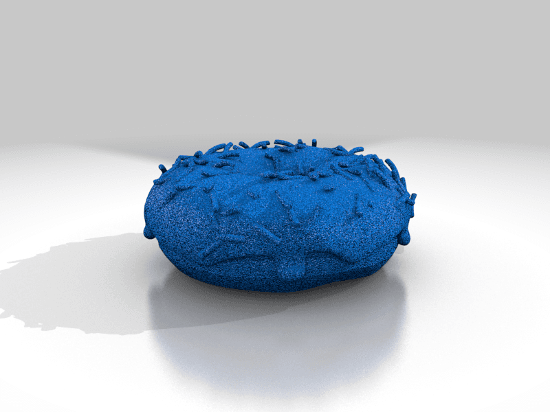 Blender Donut with sprinkles 3d model