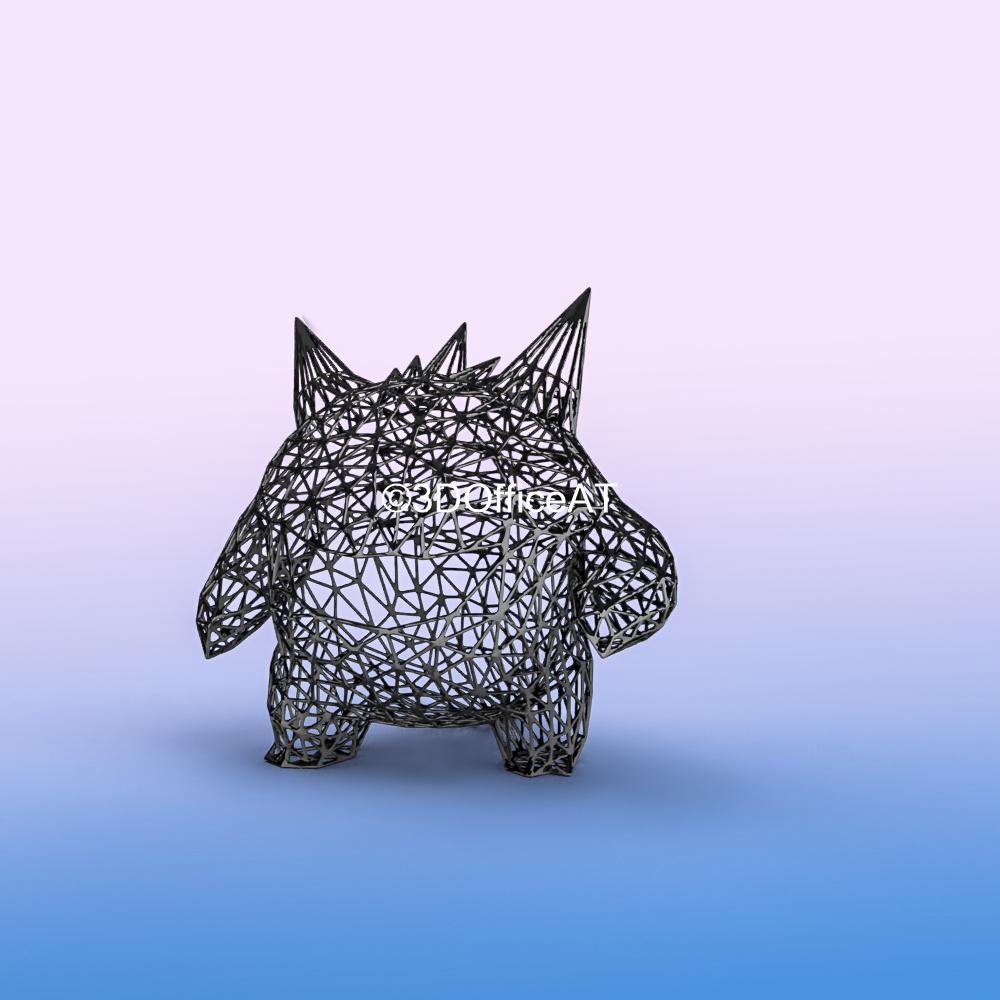 #094 Gengar Pokemon Wiremon Figure 3d model