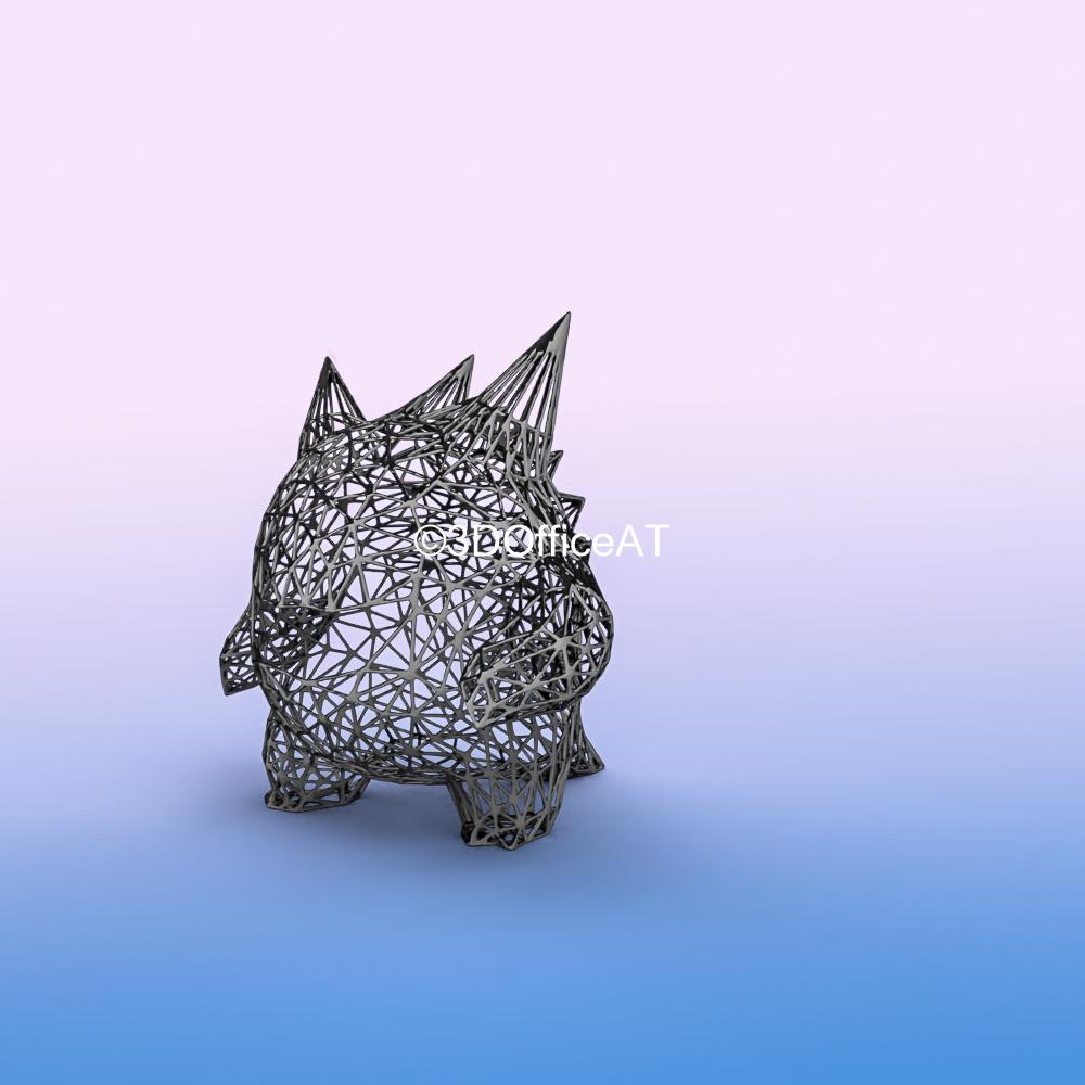 #094 Gengar Pokemon Wiremon Figure 3d model