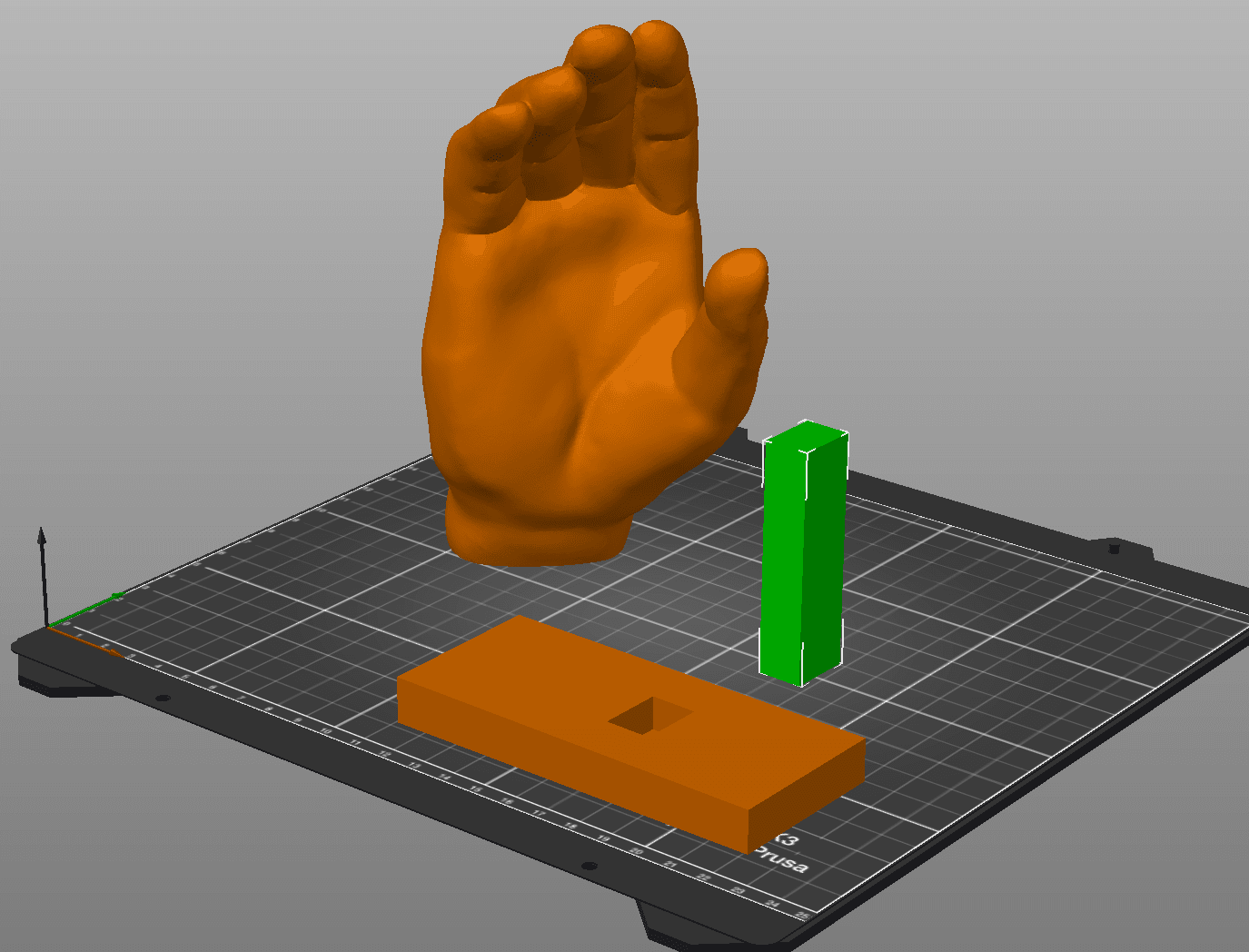 Floating Hand Holder / No Supports 3d model